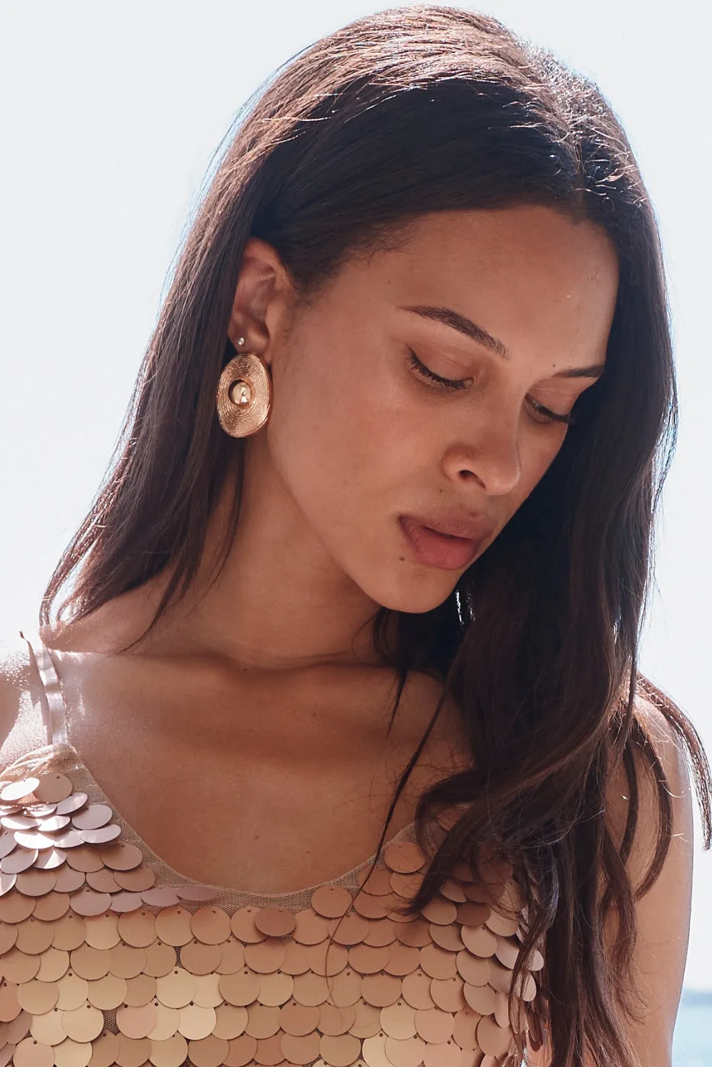 Zenith Gold Earrings sold by 12th Tribe product image thumbnail 3