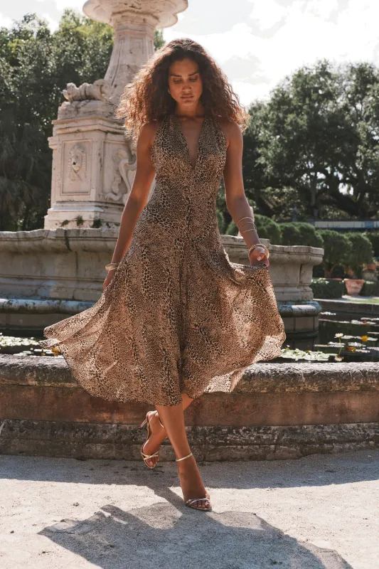 Darcy Leopard Maxi Dress made by Dress Forum