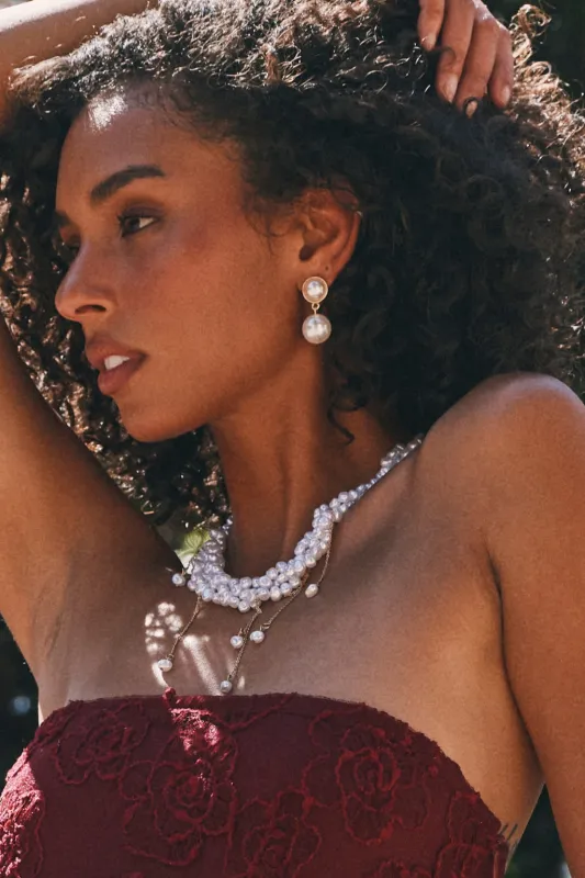 Bellami Pearl Earrings made by 12th Tribe