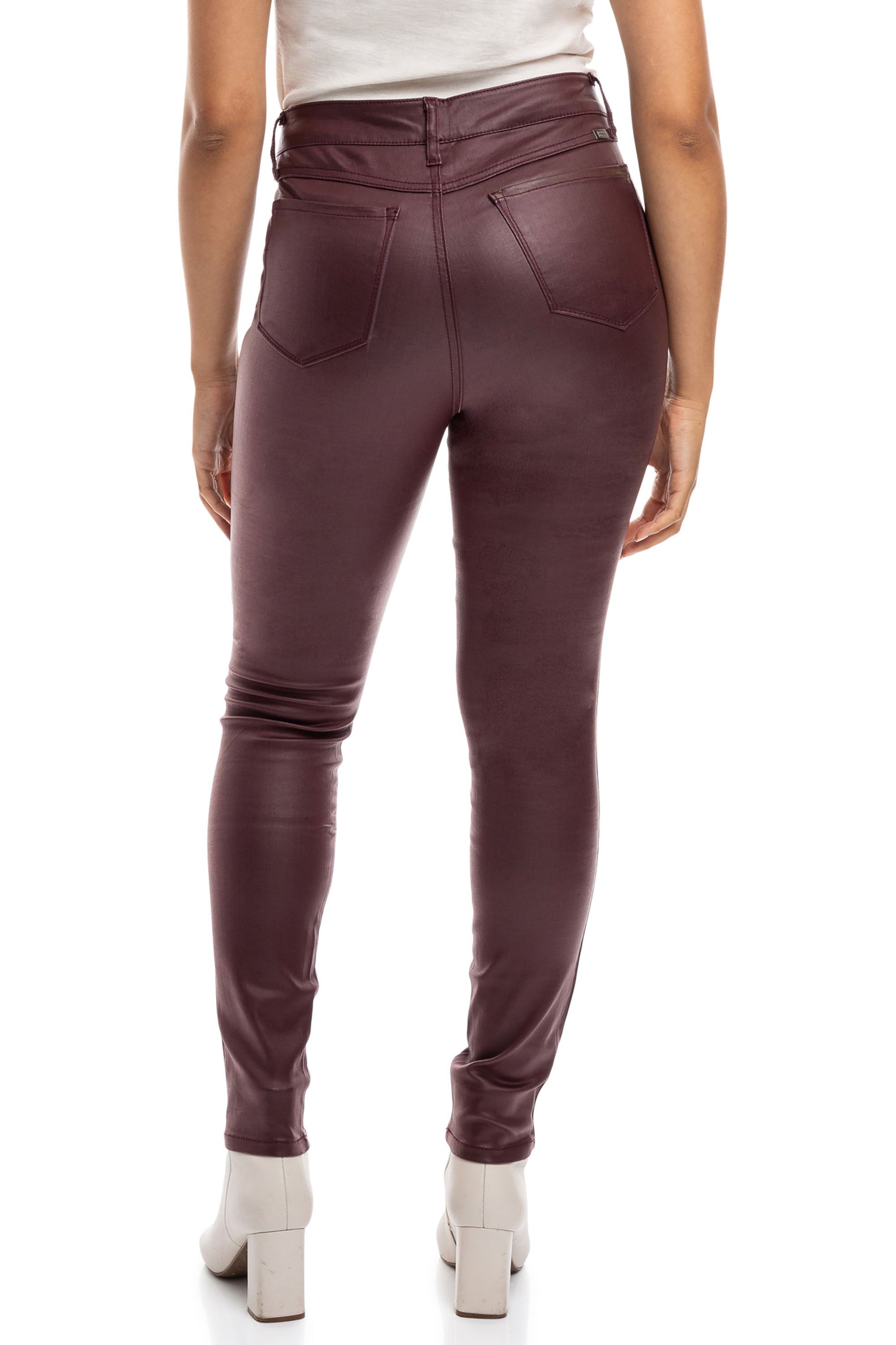 Classic 30" High-Rise Coated Skinny In Vineyard Wine sold by 1822 Denim product image thumbnail 5