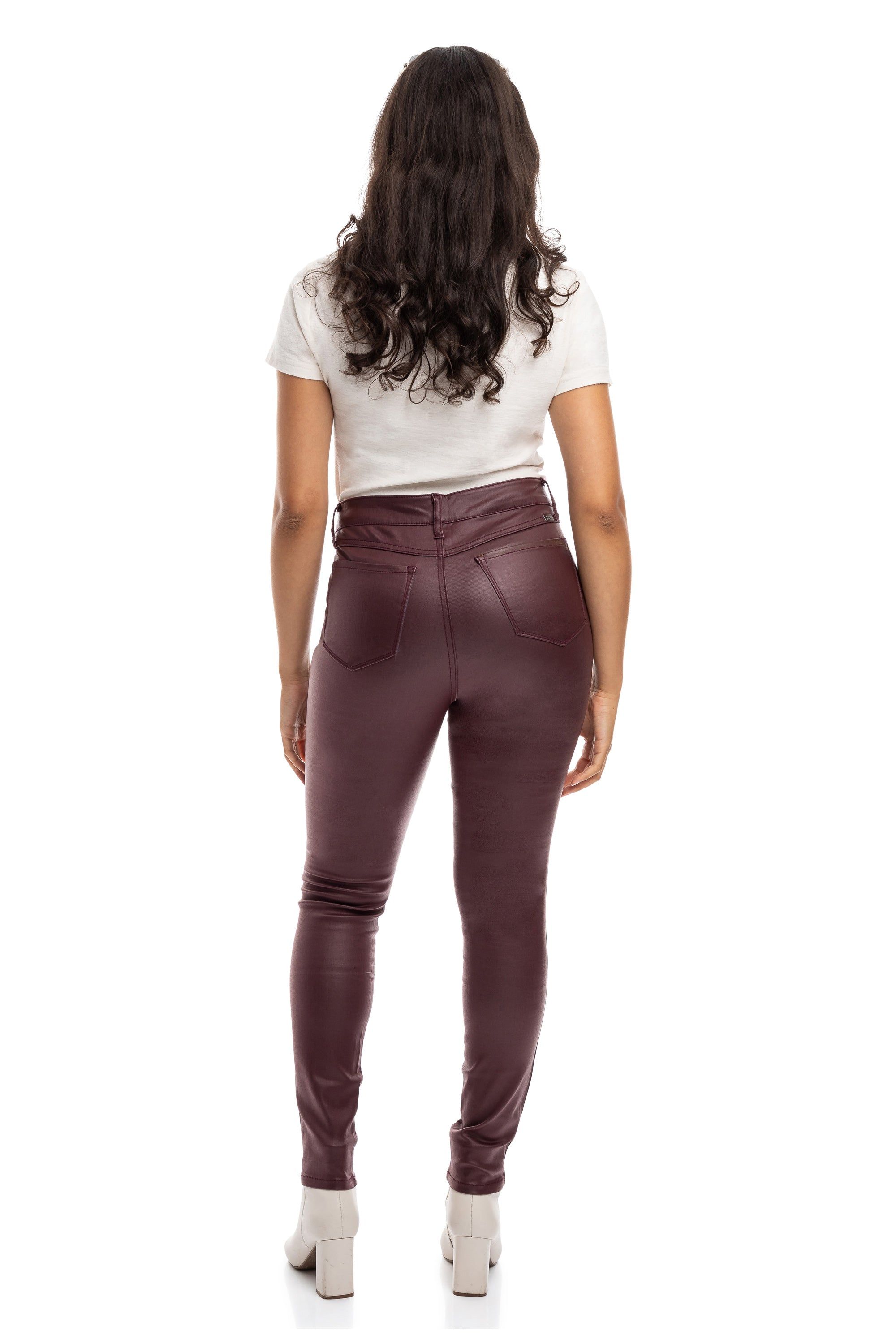 Classic 30" High-Rise Coated Skinny In Vineyard Wine sold by 1822 Denim product image thumbnail 3