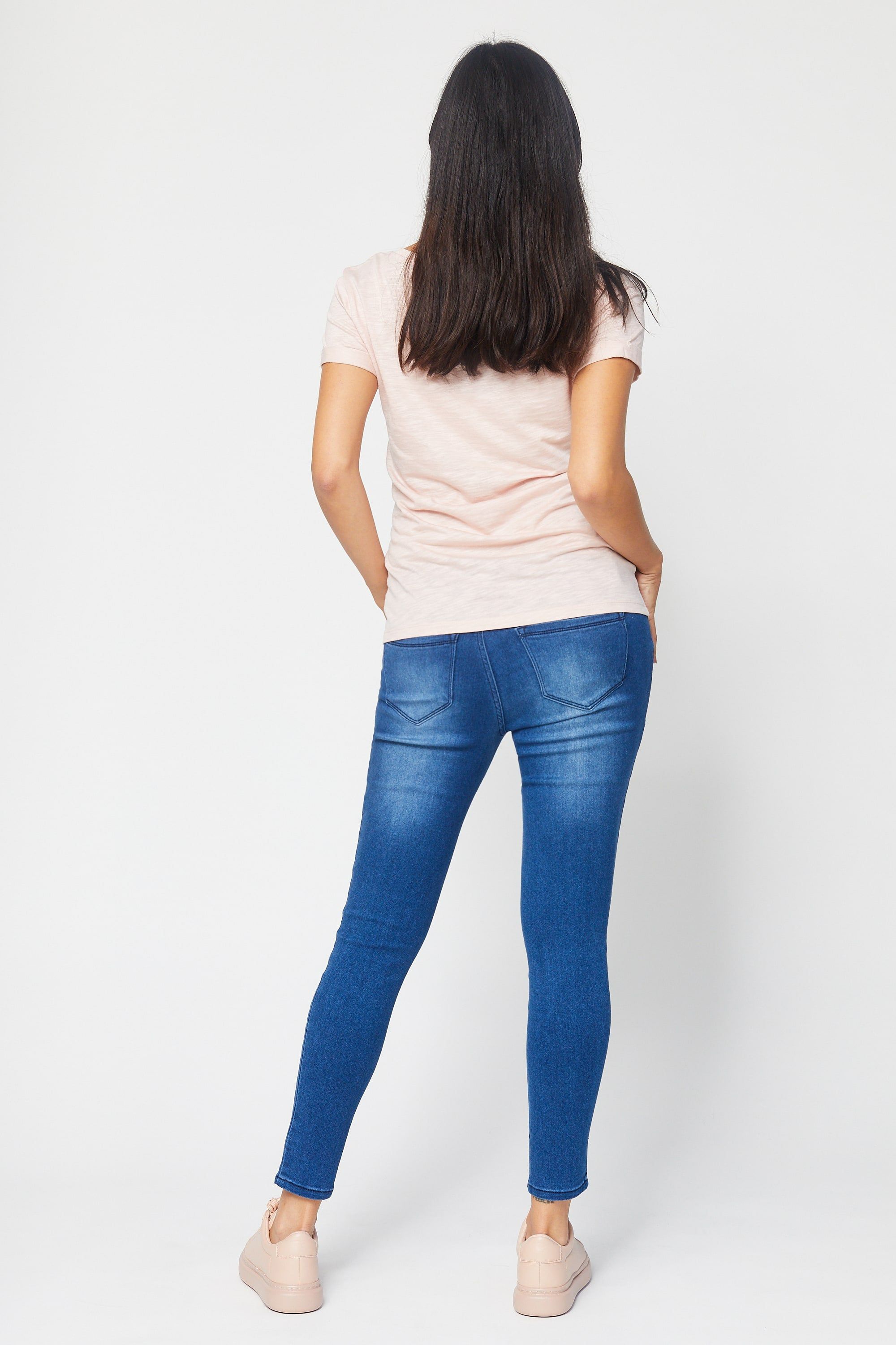 Maternity 27" Butter Ankle Skinny With Side Panels In Wynter Donna sold by 1822 Denim product image thumbnail 3