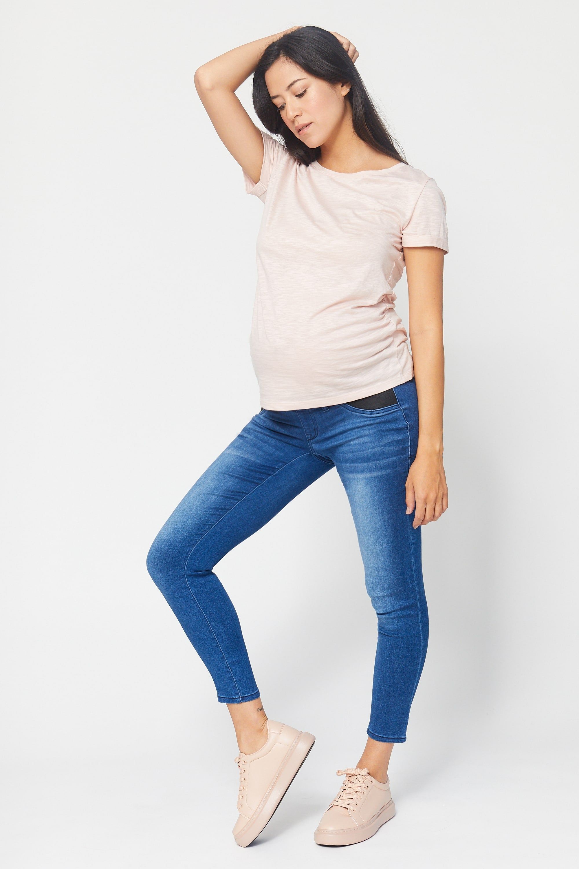 Maternity 27" Butter Ankle Skinny With Side Panels In Wynter Donna sold by 1822 Denim product image thumbnail 6