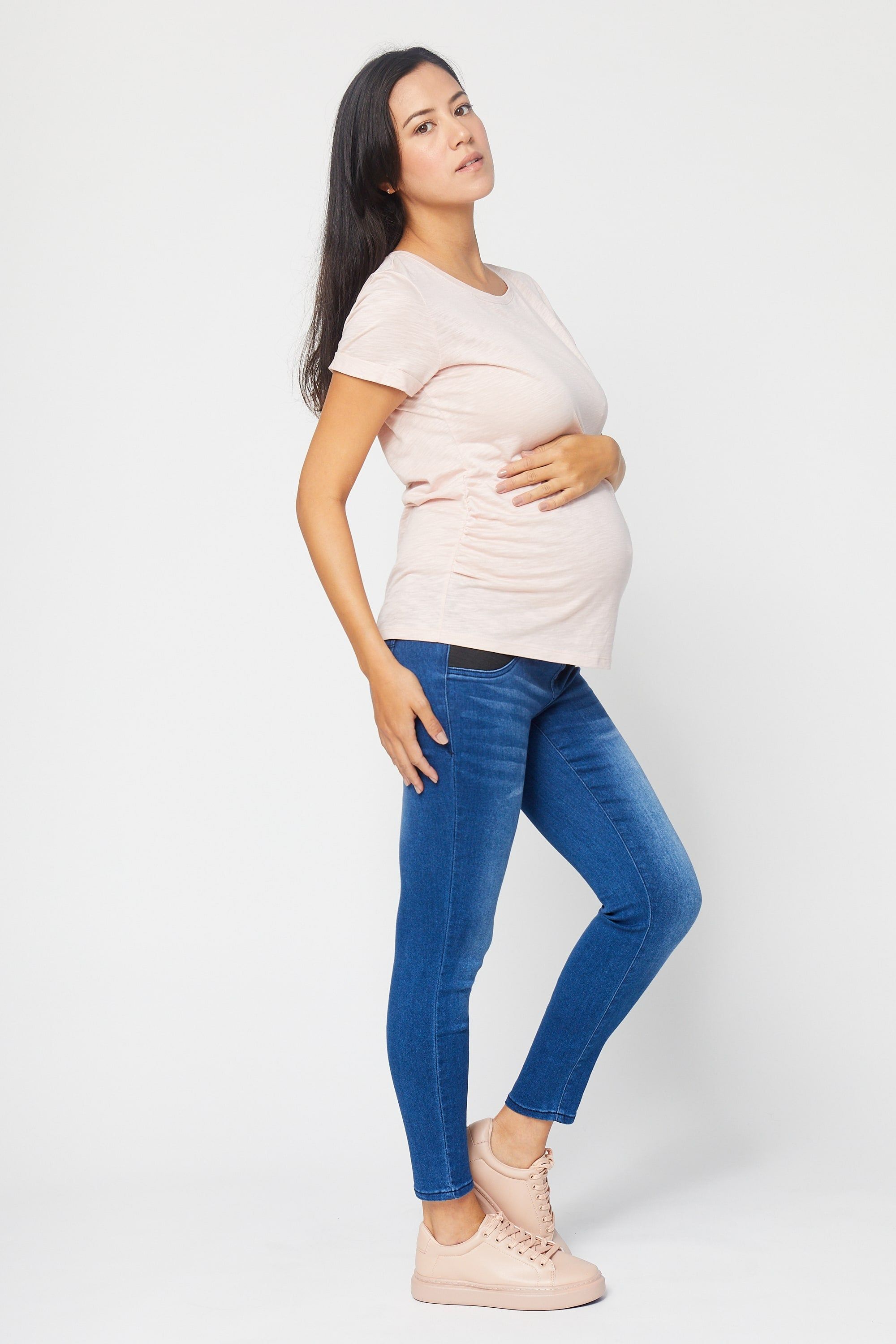 Maternity 27" Butter Ankle Skinny With Side Panels In Wynter Donna sold by 1822 Denim product image thumbnail 5