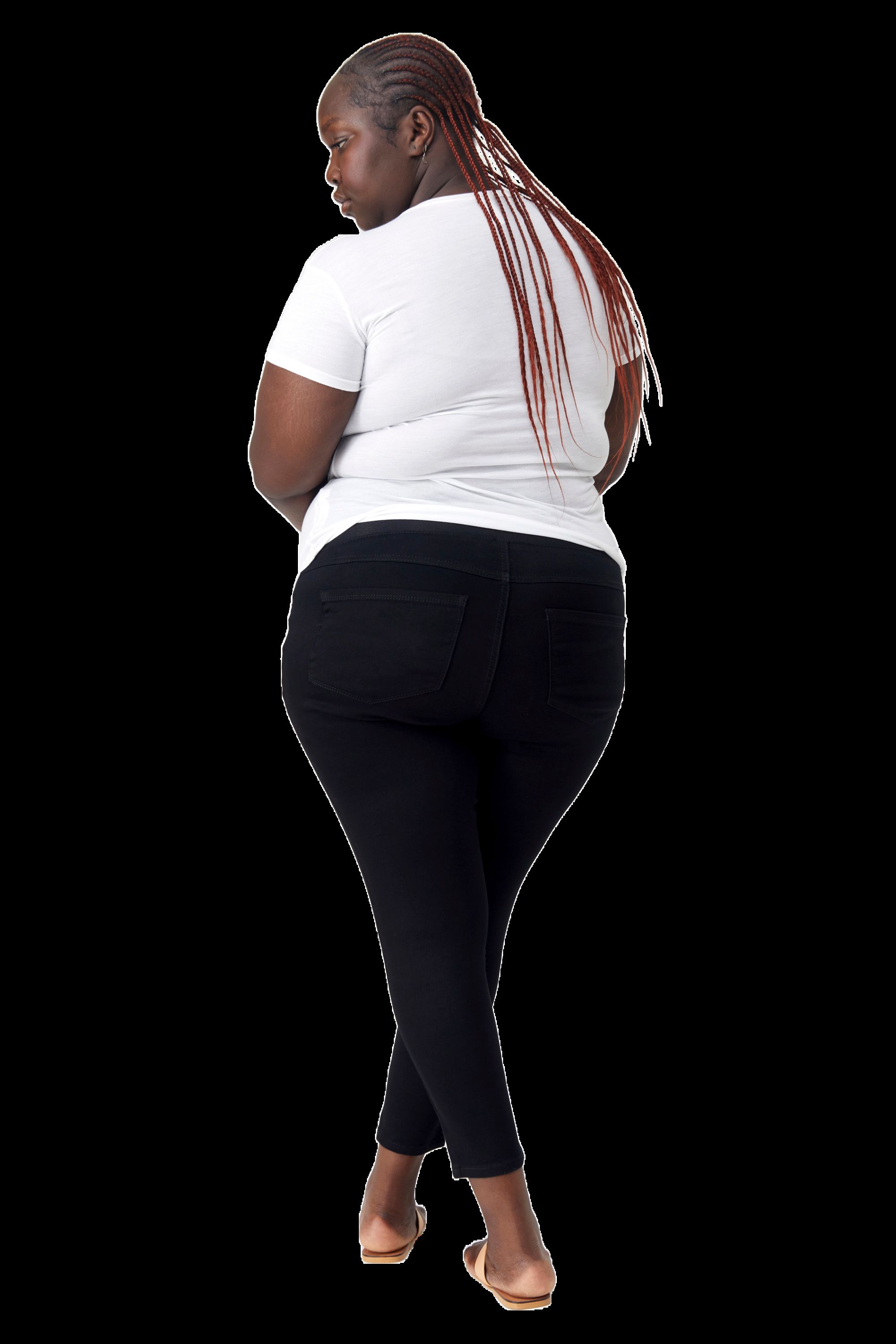 Maternity Plus 28" Butter Ankle Skinny With Bellyband In Wynter Black sold by 1822 Denim product image thumbnail 4