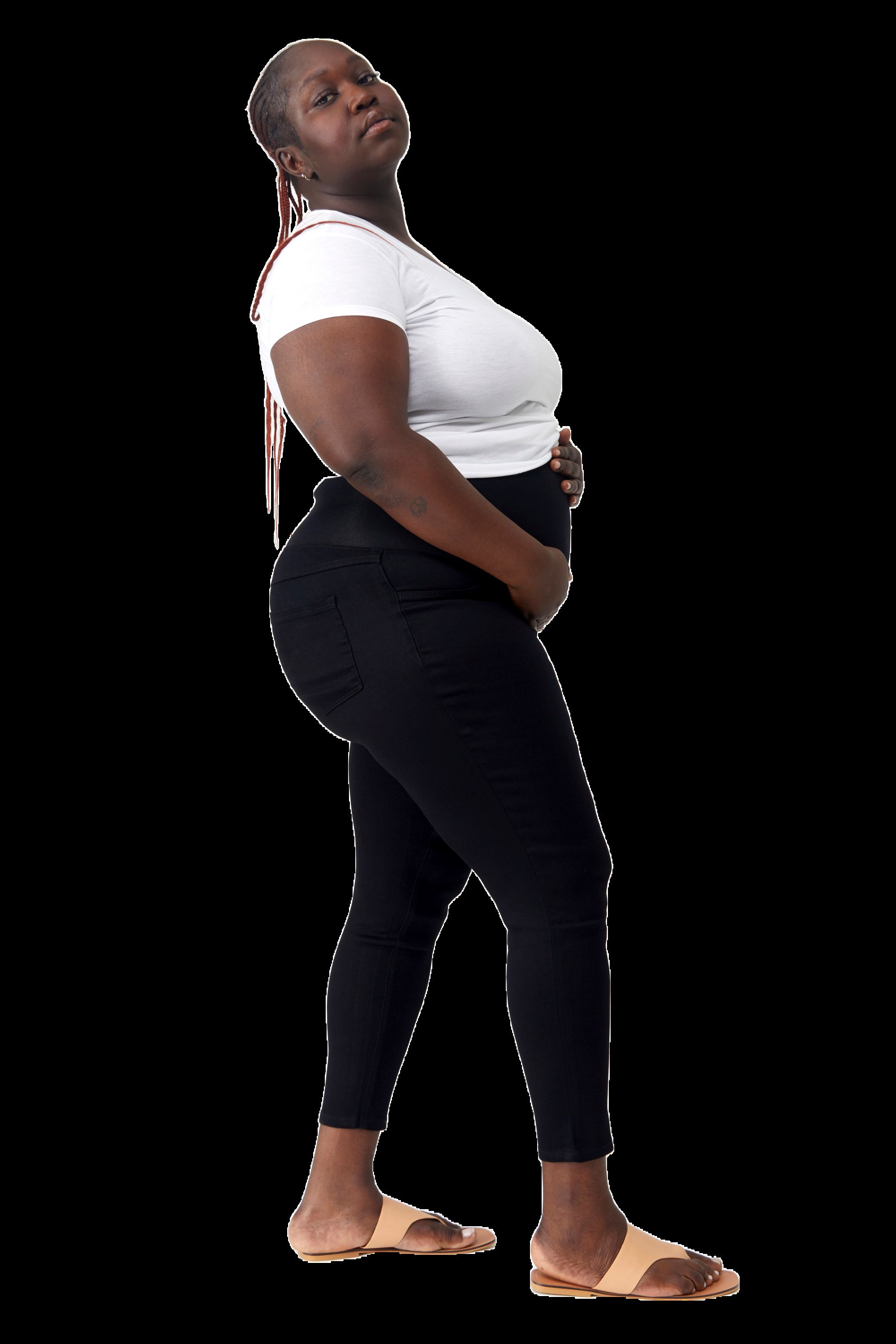 Maternity Plus 28" Butter Ankle Skinny With Bellyband In Wynter Black sold by 1822 Denim product image thumbnail 3