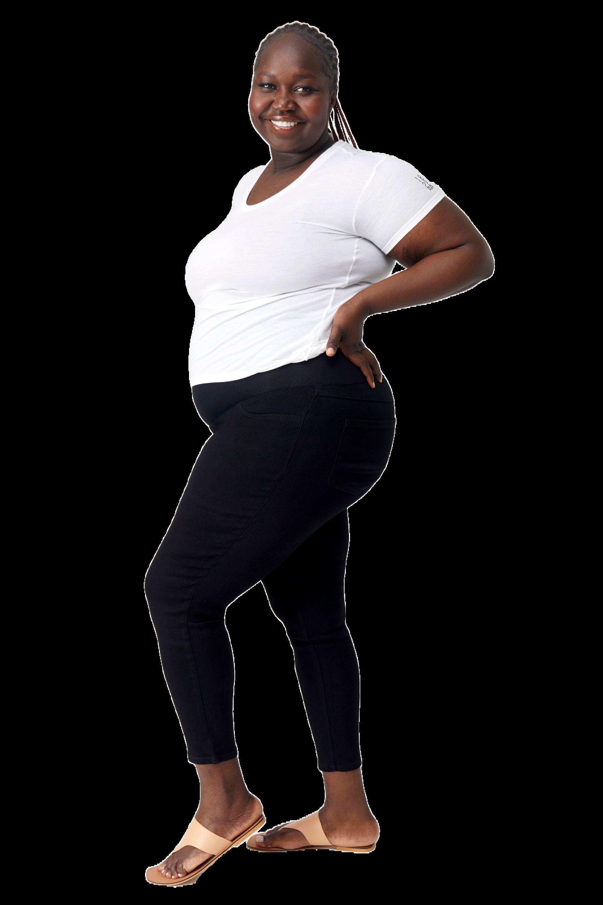 Maternity Plus 28" Butter Ankle Skinny With Bellyband In Wynter Black sold by 1822 Denim product image thumbnail 5