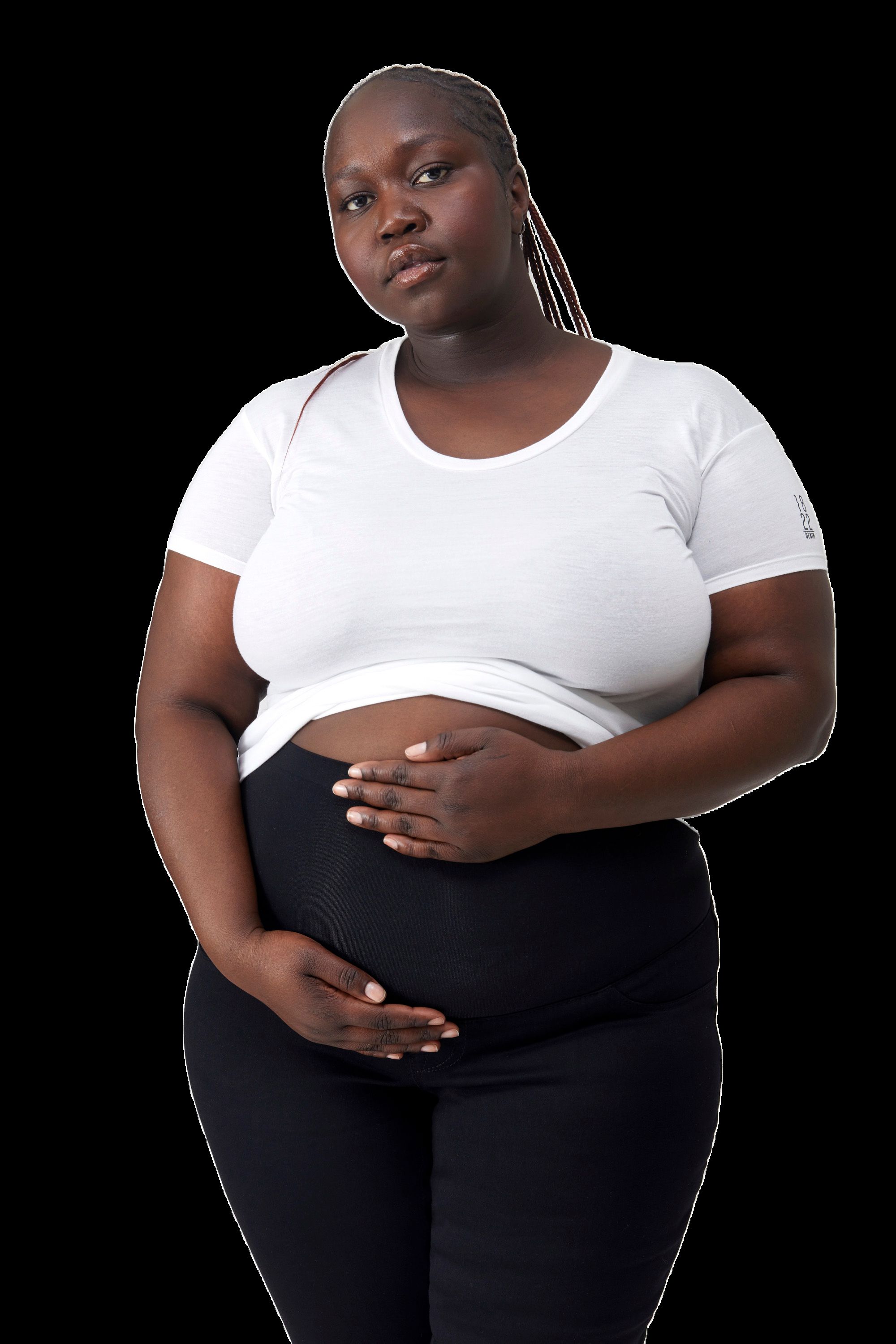 Maternity Plus 28" Butter Ankle Skinny With Bellyband In Wynter Black sold by 1822 Denim product image thumbnail 2