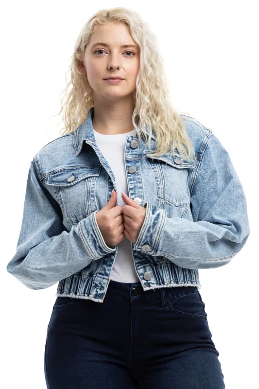 Crop Denim Jacket sold by 1822 Denim