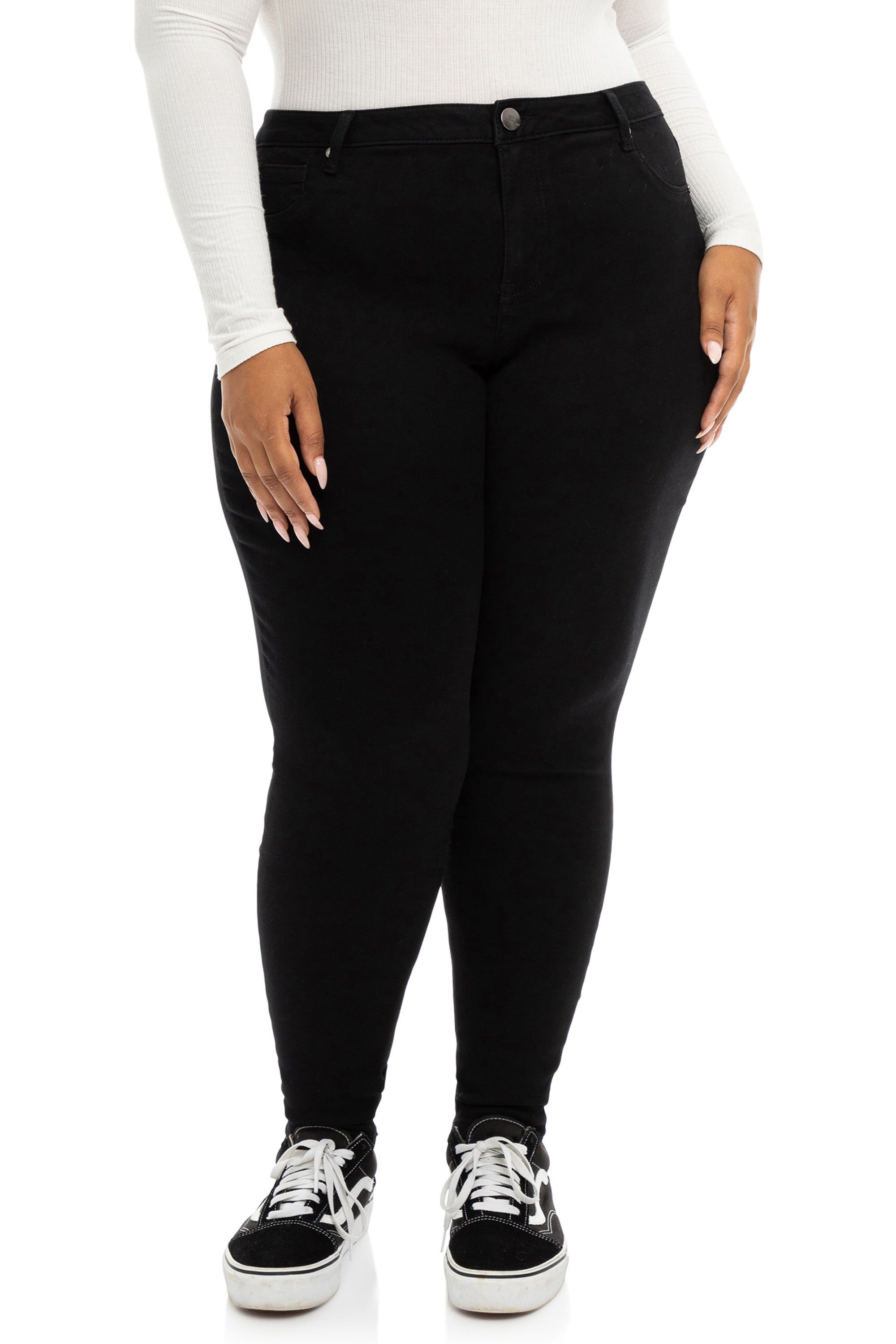 Plus 30" High-Rise Butter Ankle Skinny In Wynter Black sold by 1822 Denim product image thumbnail 5