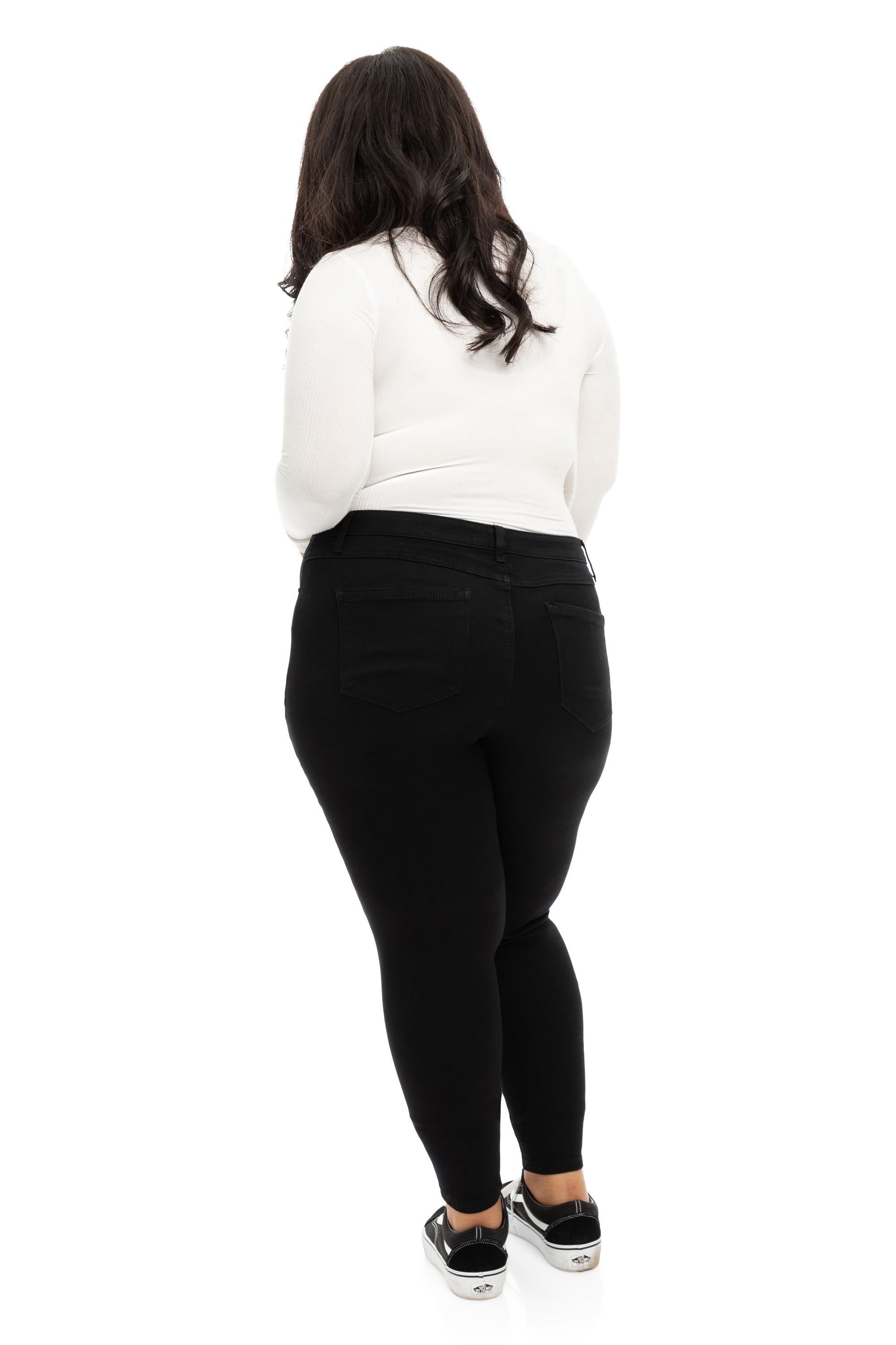 Plus 30" High-Rise Butter Ankle Skinny In Wynter Black sold by 1822 Denim product image thumbnail 3