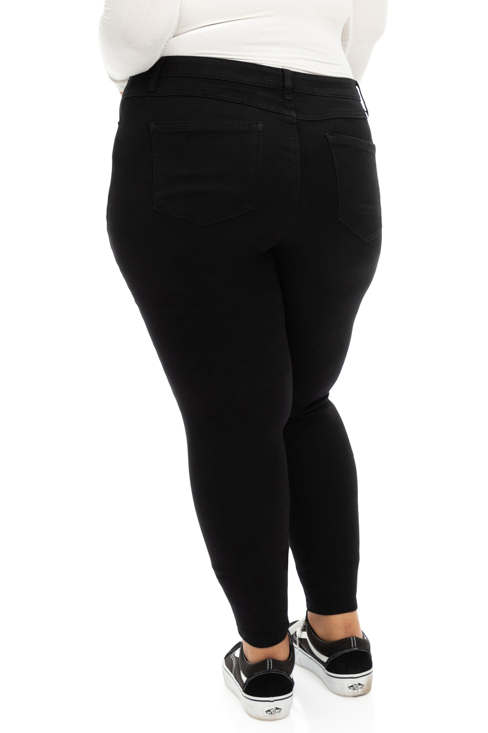Plus 30" High-Rise Butter Ankle Skinny In Wynter Black sold by 1822 Denim product image thumbnail 4