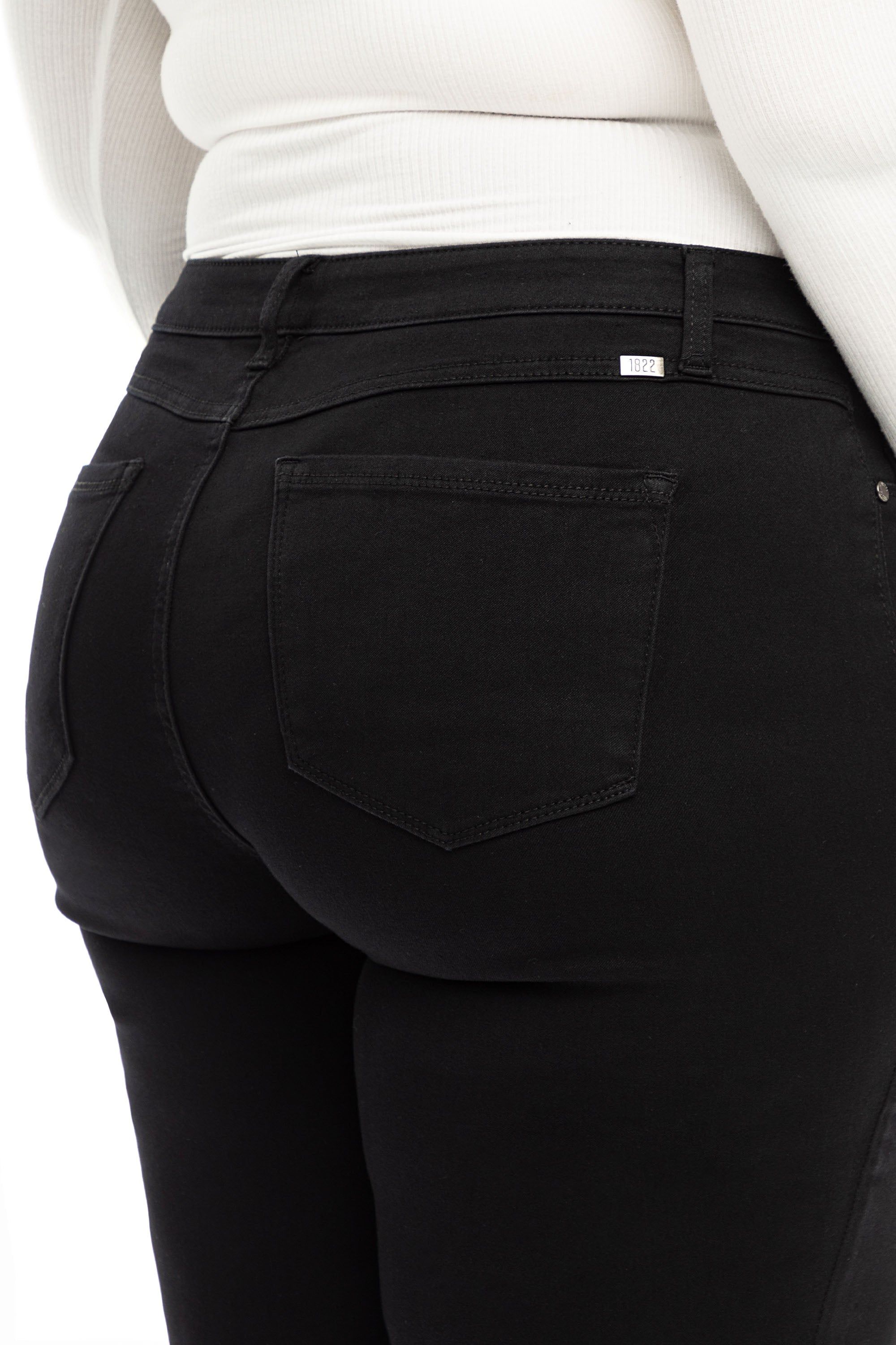 Plus 30" High-Rise Butter Ankle Skinny In Wynter Black sold by 1822 Denim product image thumbnail 7