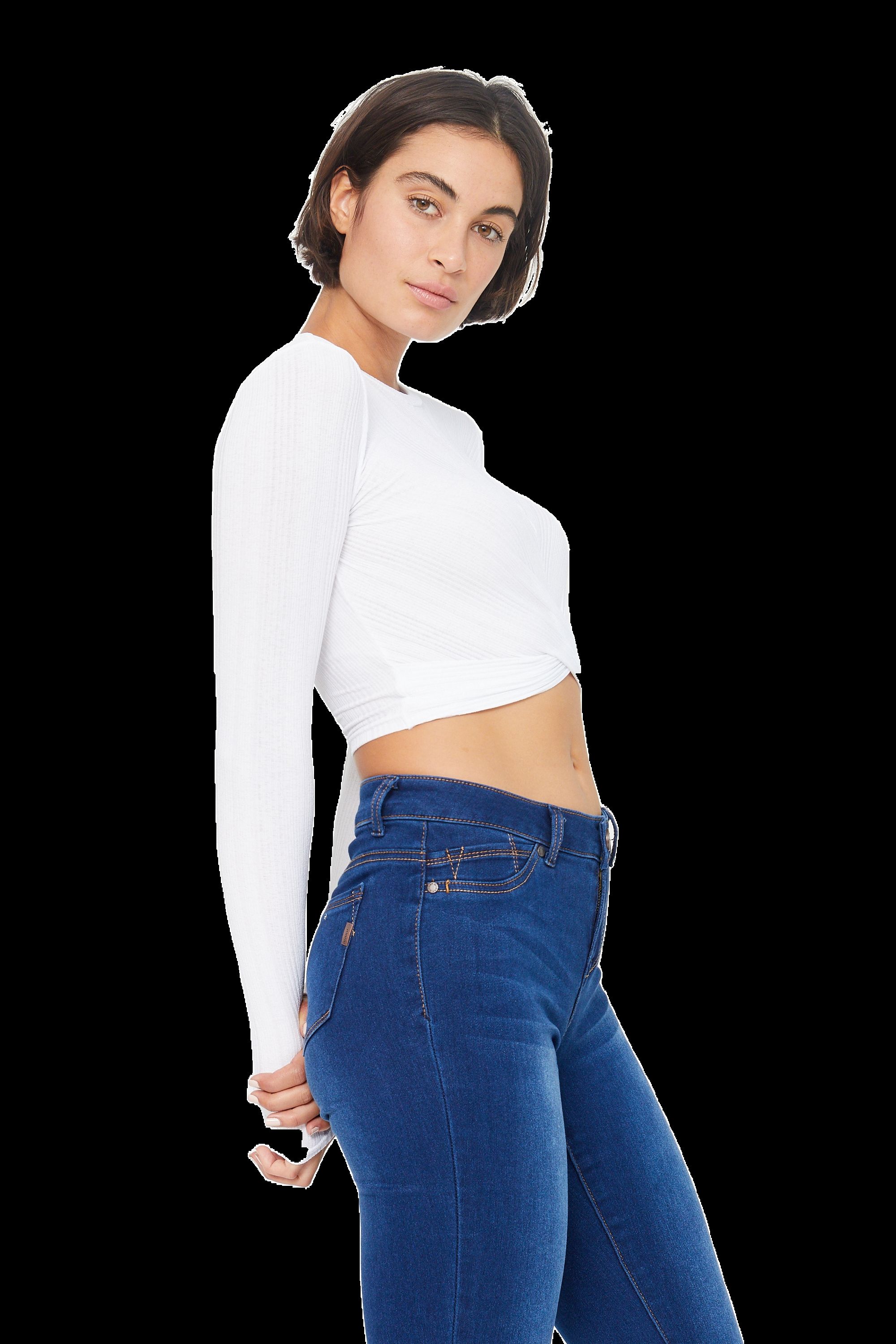 Long 34" Mid-Rise Butter Skinny In Wynter Lennox sold by 1822 Denim product image thumbnail 4