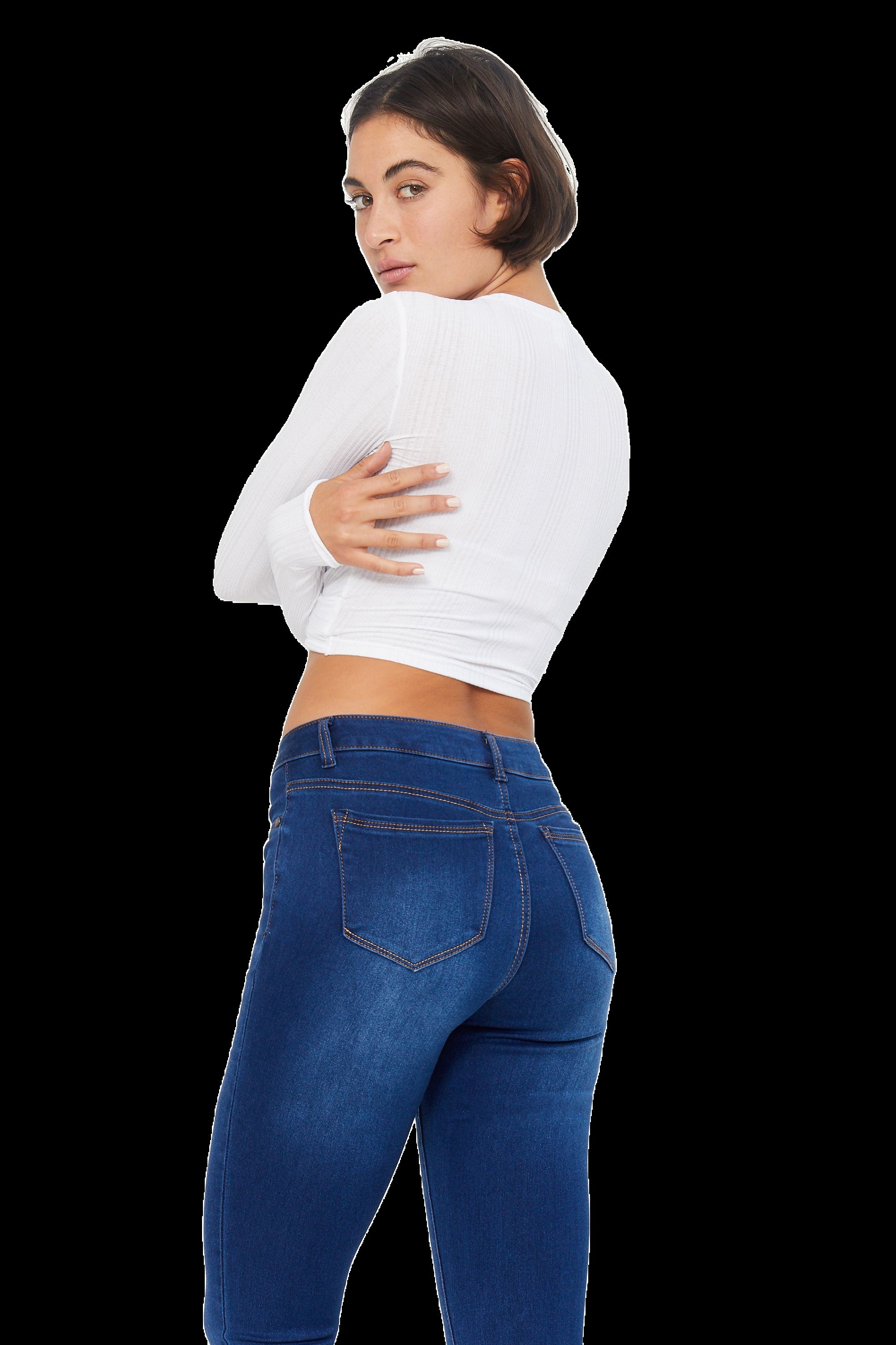 Long 34" Mid-Rise Butter Skinny In Wynter Lennox sold by 1822 Denim product image thumbnail 5