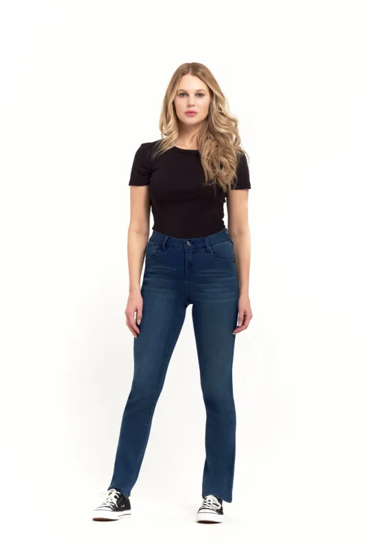 Sheila Better Butter Slim Straight in Lanie sold by 1822 Denim