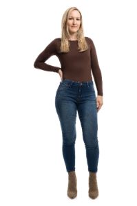 Petite Butter Skinny In Wynter Ziggy sold by 1822 Denim