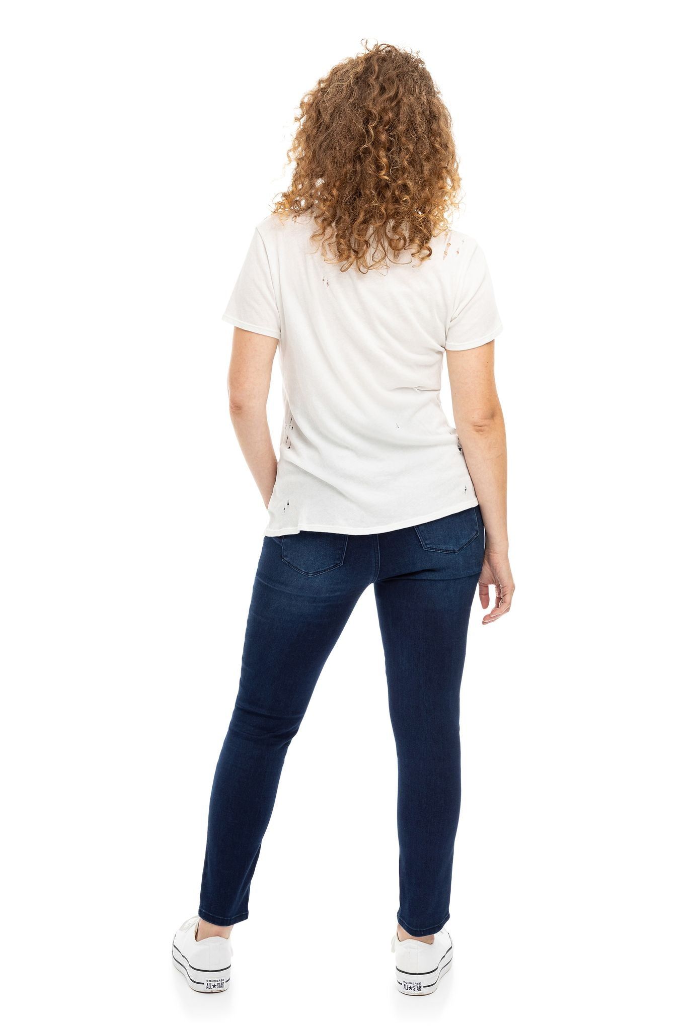 Maternity 28" Butter Ankle Skinny With Bellyband In Marco sold by 1822 Denim product image thumbnail 3