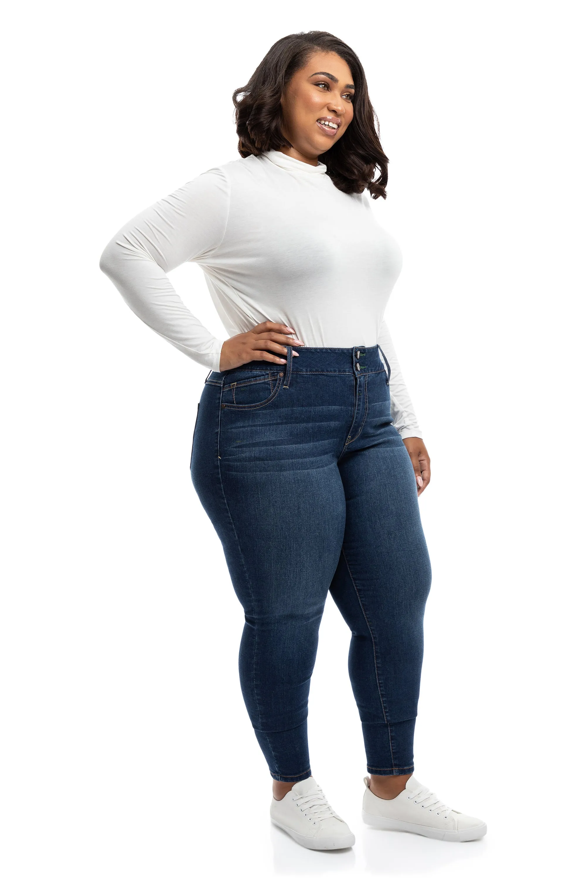 Plus High Rise Eco Ankle Skinny In Ziggy sold by 1822 Denim product image thumbnail 2