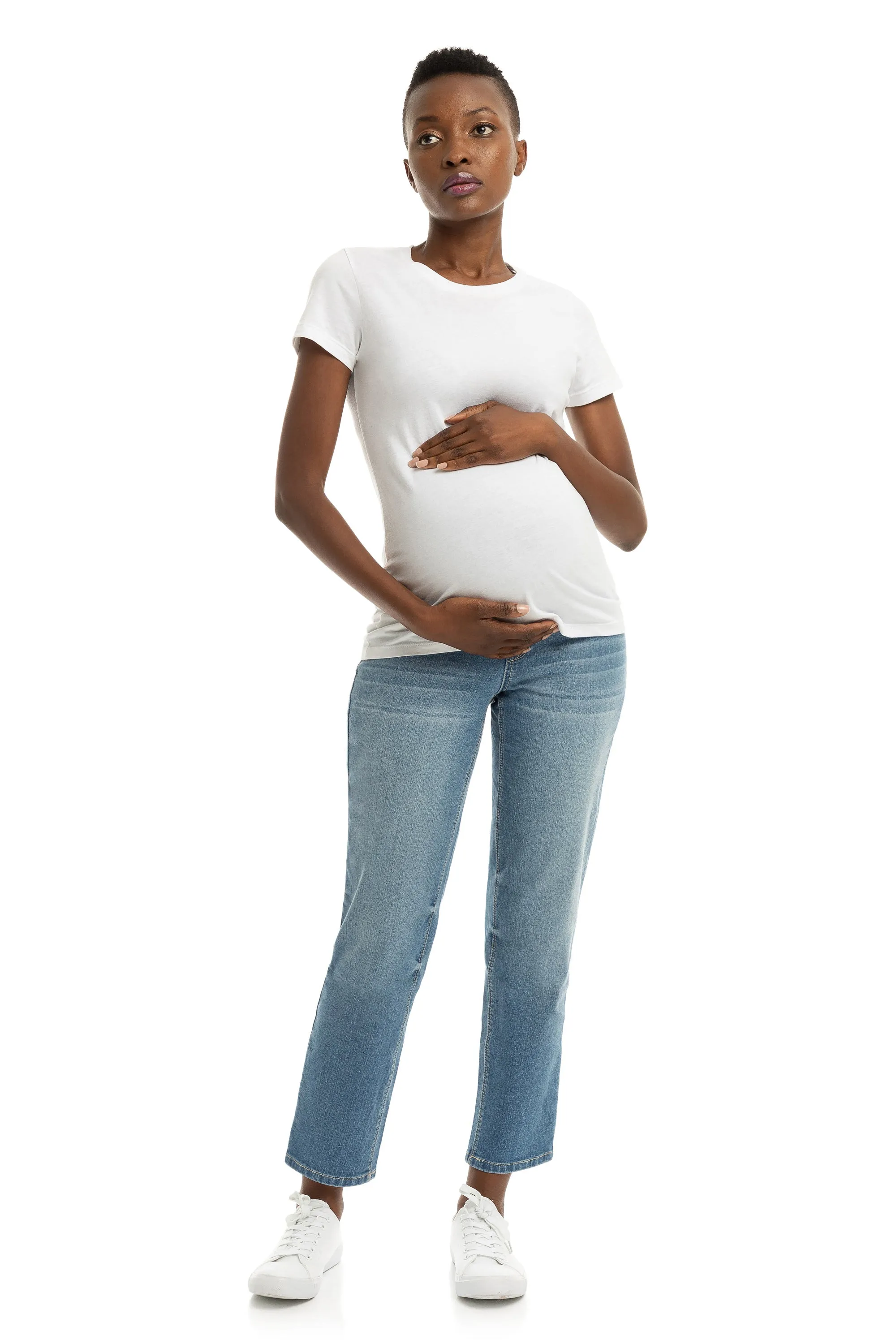 Maternity Eco Straight w/ Bellyband in Kinsley sold by 1822 Denim product image thumbnail 3