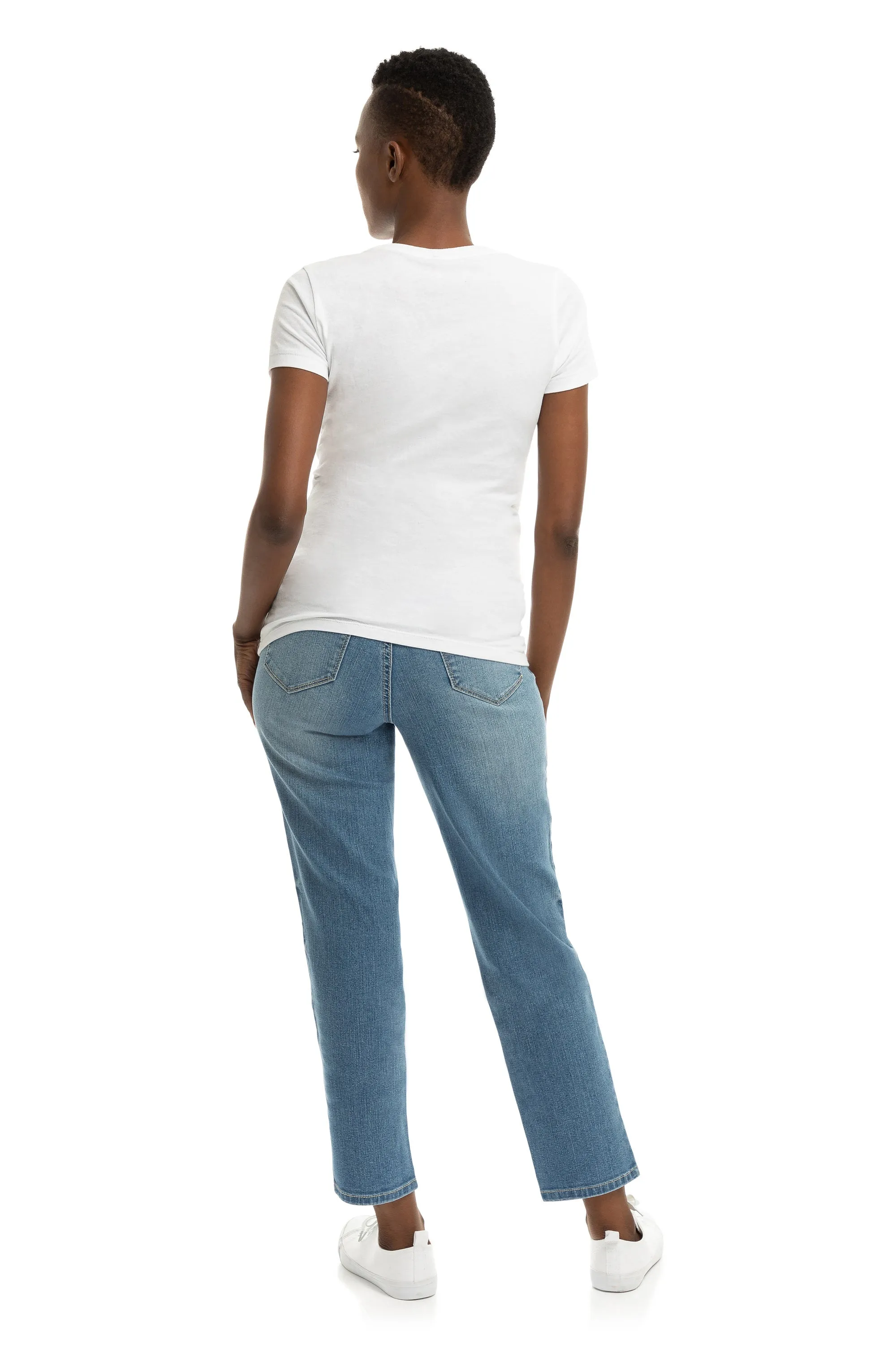 Maternity Eco Straight w/ Bellyband in Kinsley sold by 1822 Denim product image thumbnail 2