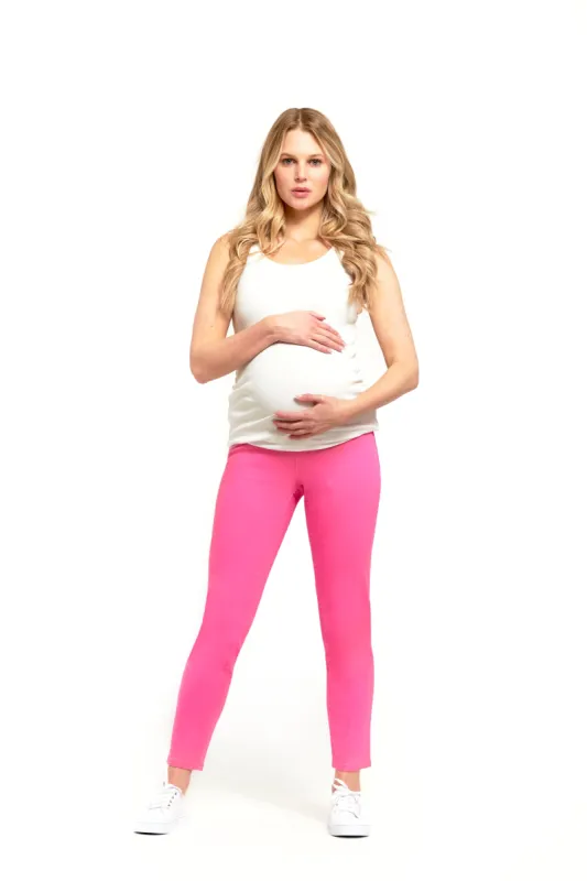 Maternity 28" Ankle Skinny w/ Bellyband in Pink Fade sold by 1822 Denim
