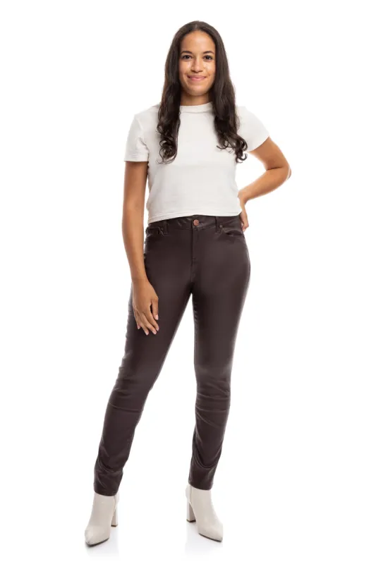 Coated Skinny In Espresso sold by 1822 Denim