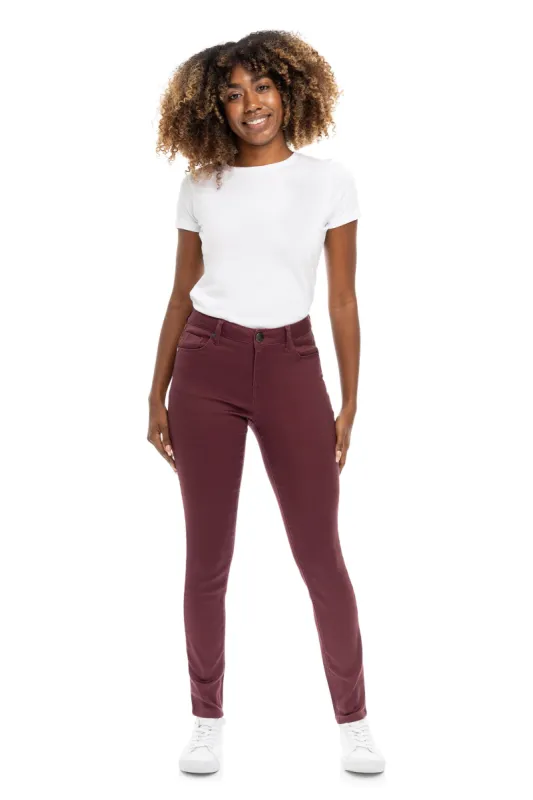 Color Butter Skinny in Vineyard Wine sold by 1822 Denim