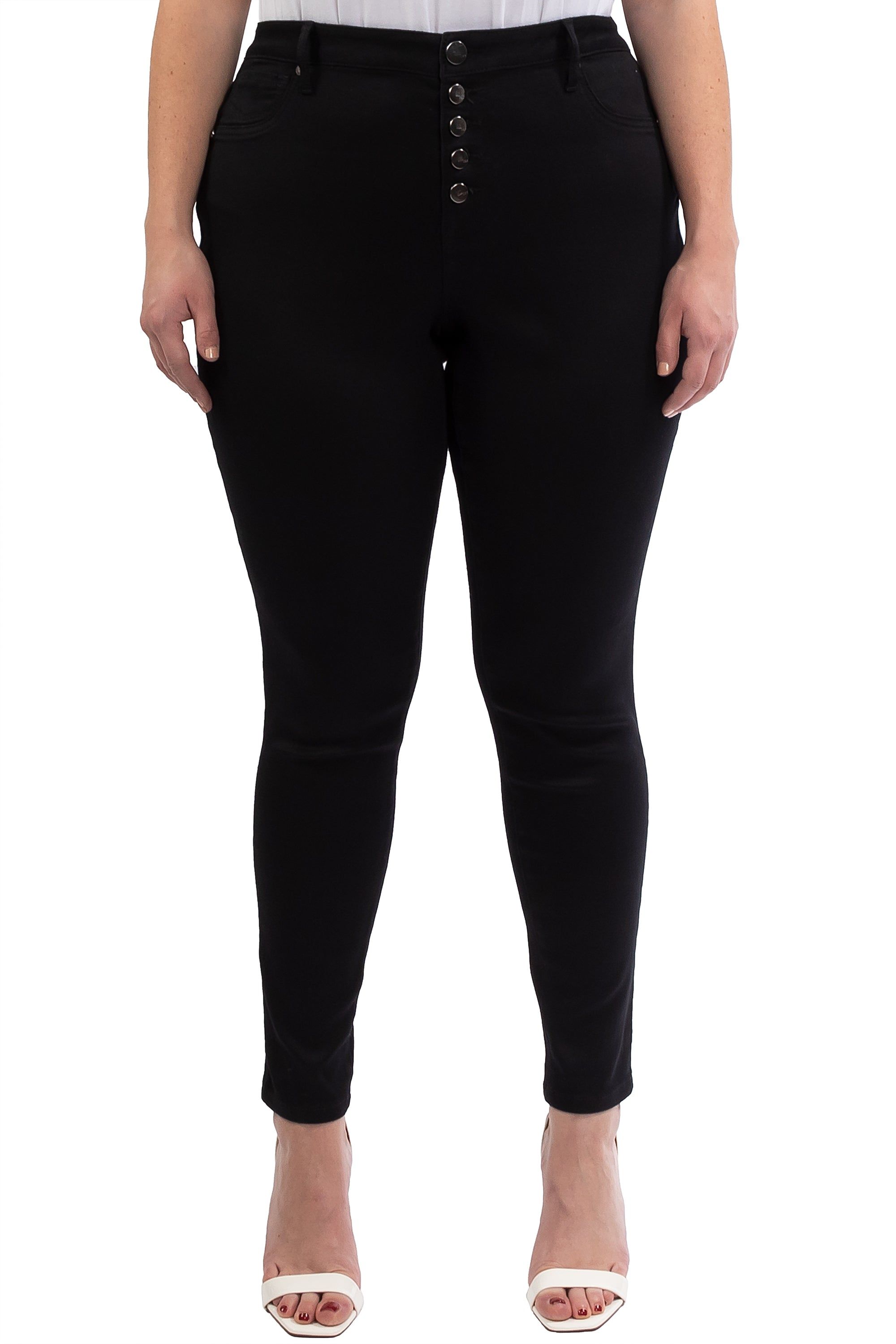 Plus 30" High-Rise Butter Ankle Skinny In Black sold by 1822 Denim product image thumbnail 7