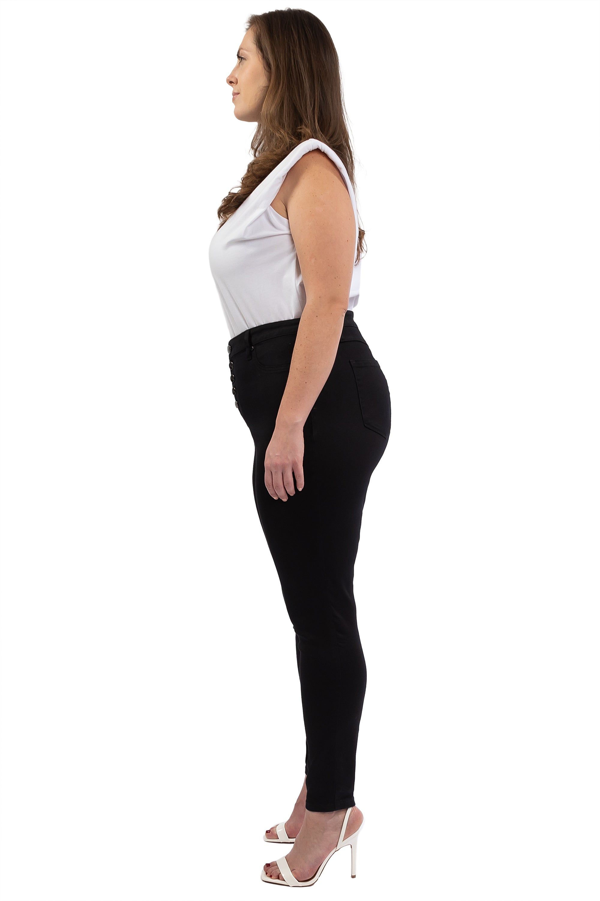 Plus 30" High-Rise Butter Ankle Skinny In Black sold by 1822 Denim product image thumbnail 3