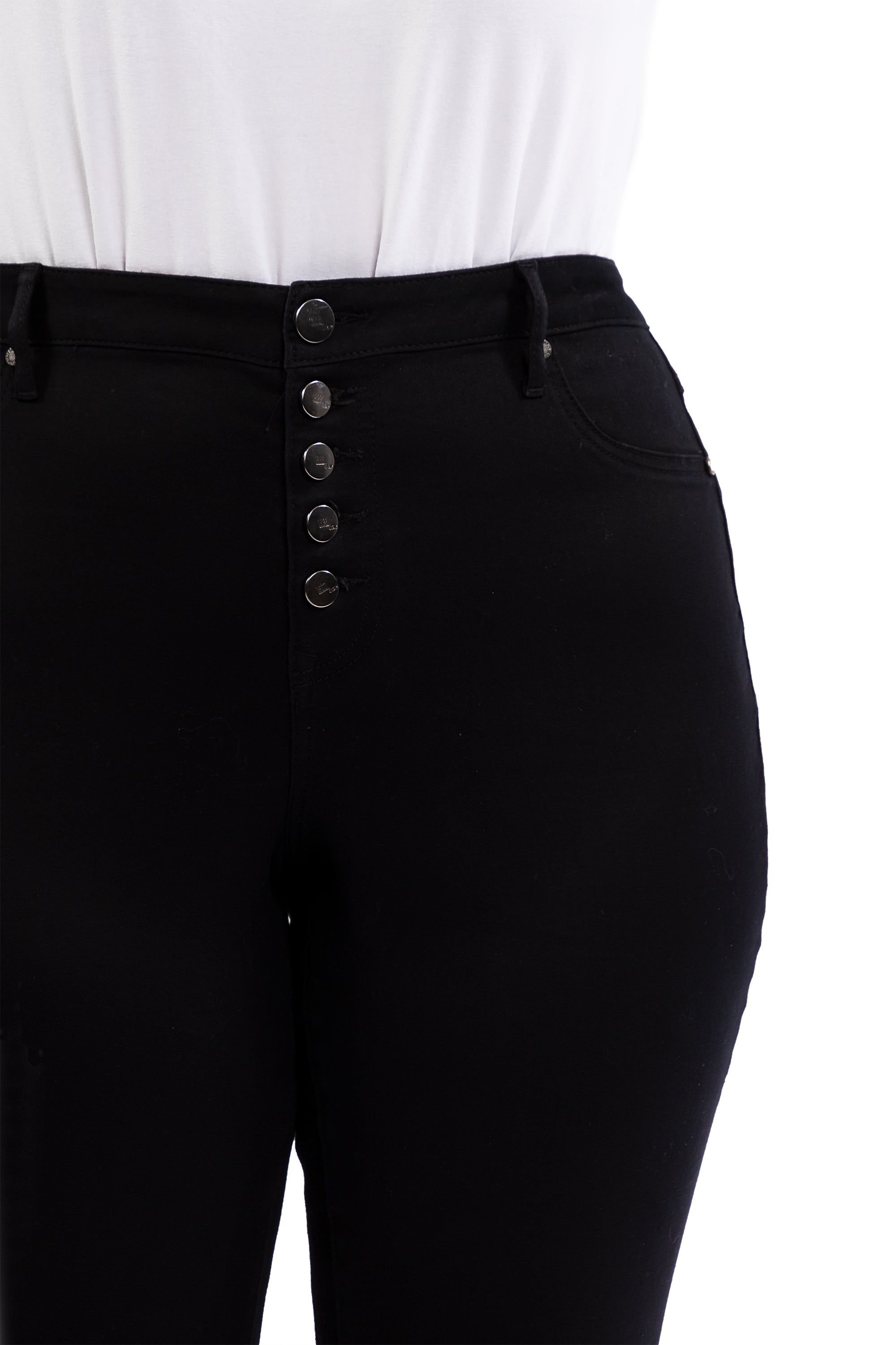 Plus 30" High-Rise Butter Ankle Skinny In Black sold by 1822 Denim product image thumbnail 6