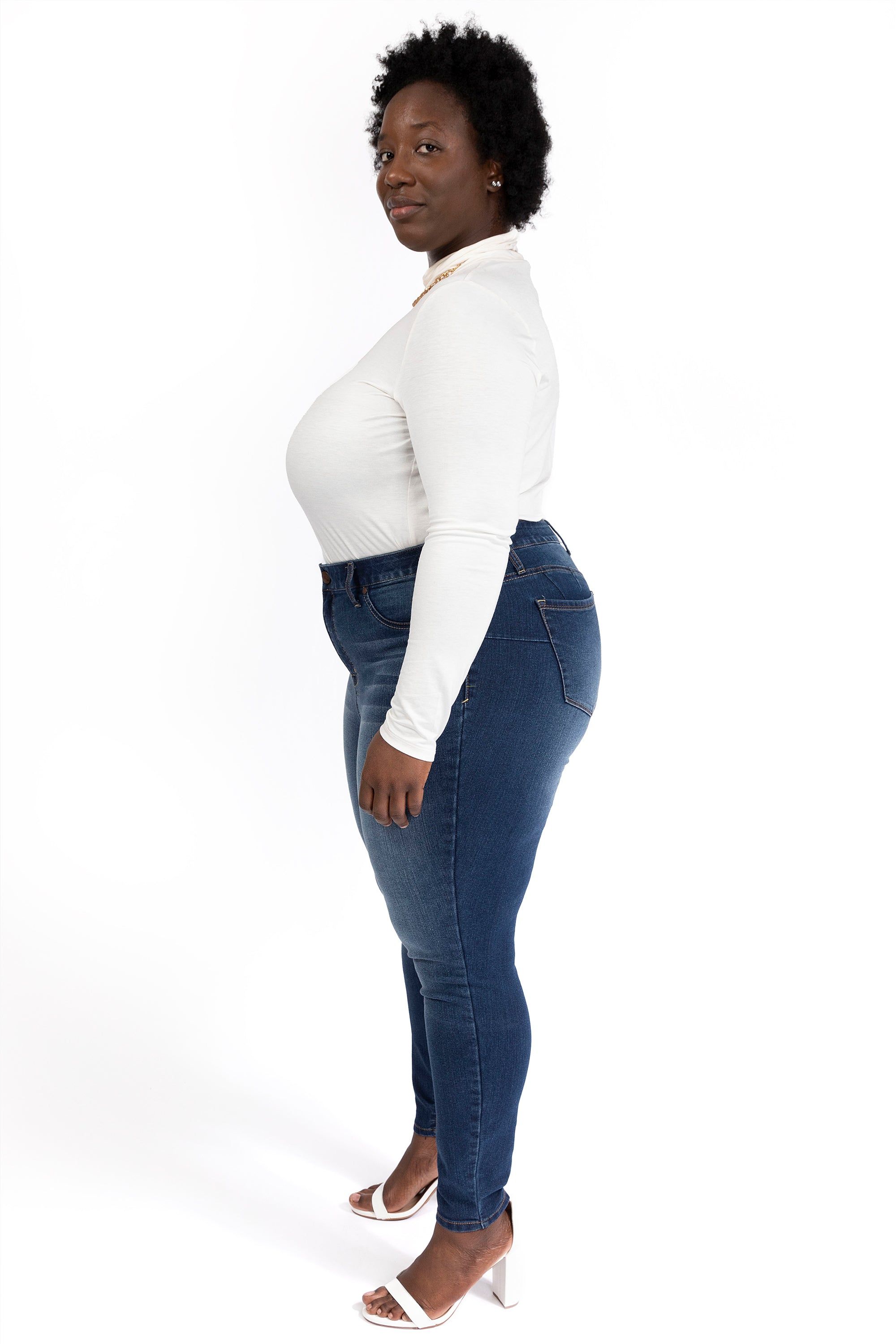 Plus 28" Tummy Control Ankle Skinny In Ziggy sold by 1822 Denim product image thumbnail 2