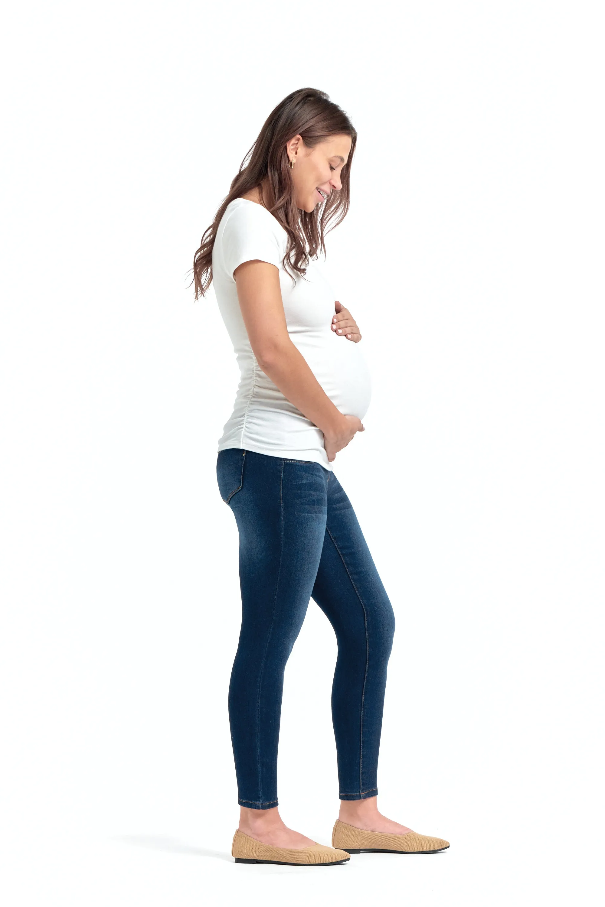 Maternity Butter Ankle Skinny w/ Side Panel in Lennox sold by 1822 Denim product image thumbnail 2