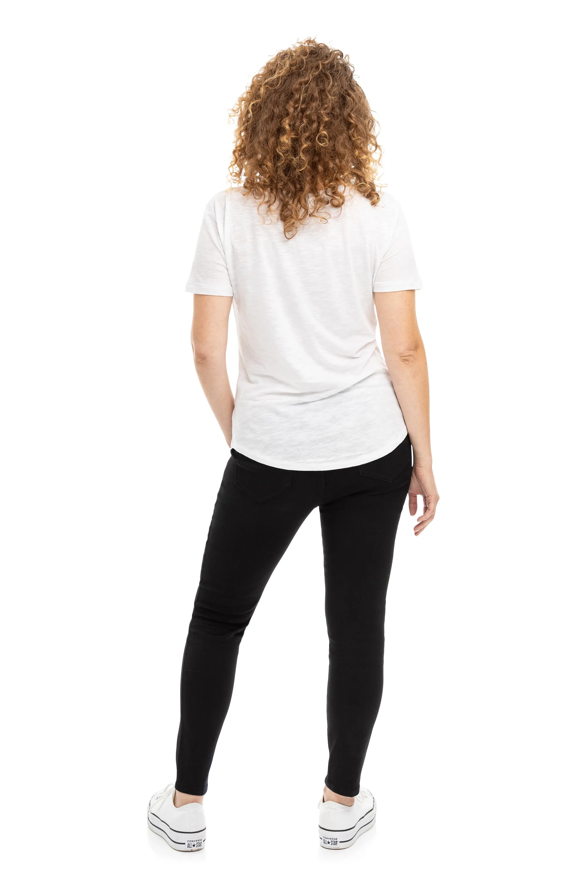 Maternity Madison Better Butter Skinny w/ Bellyband in Black sold by 1822 Denim product image thumbnail 4