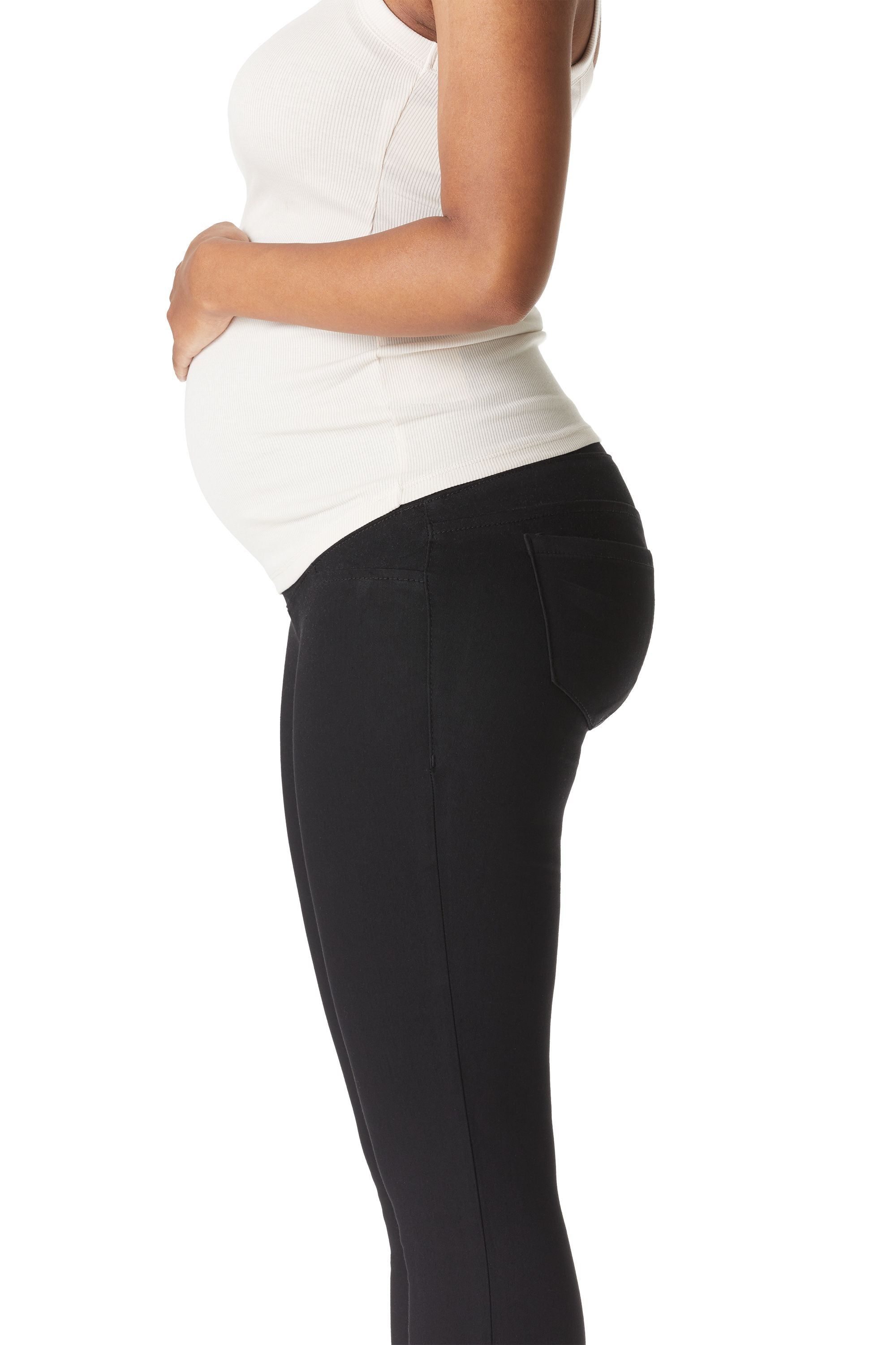 Maternity 28" Better Butter Madison Ankle Skinny with Bellyband in Black sold by 1822 Denim product image thumbnail 4