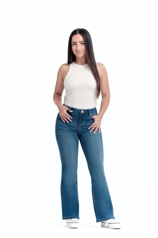 Petite Silk Slim Boot in Tobias sold by 1822 Denim