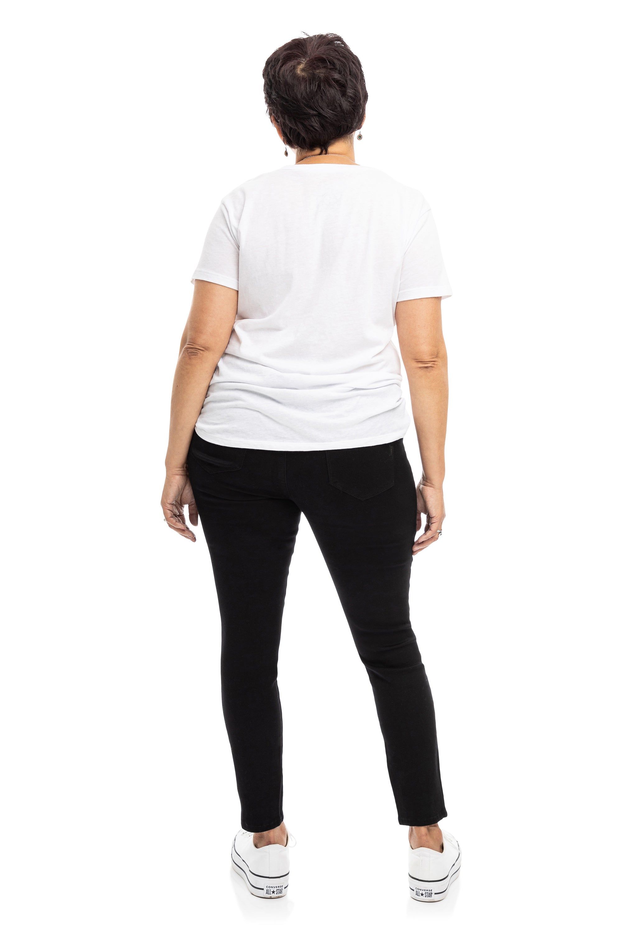 Curvy Butter Ankle Skinny in Black sold by 1822 Denim product image thumbnail 3