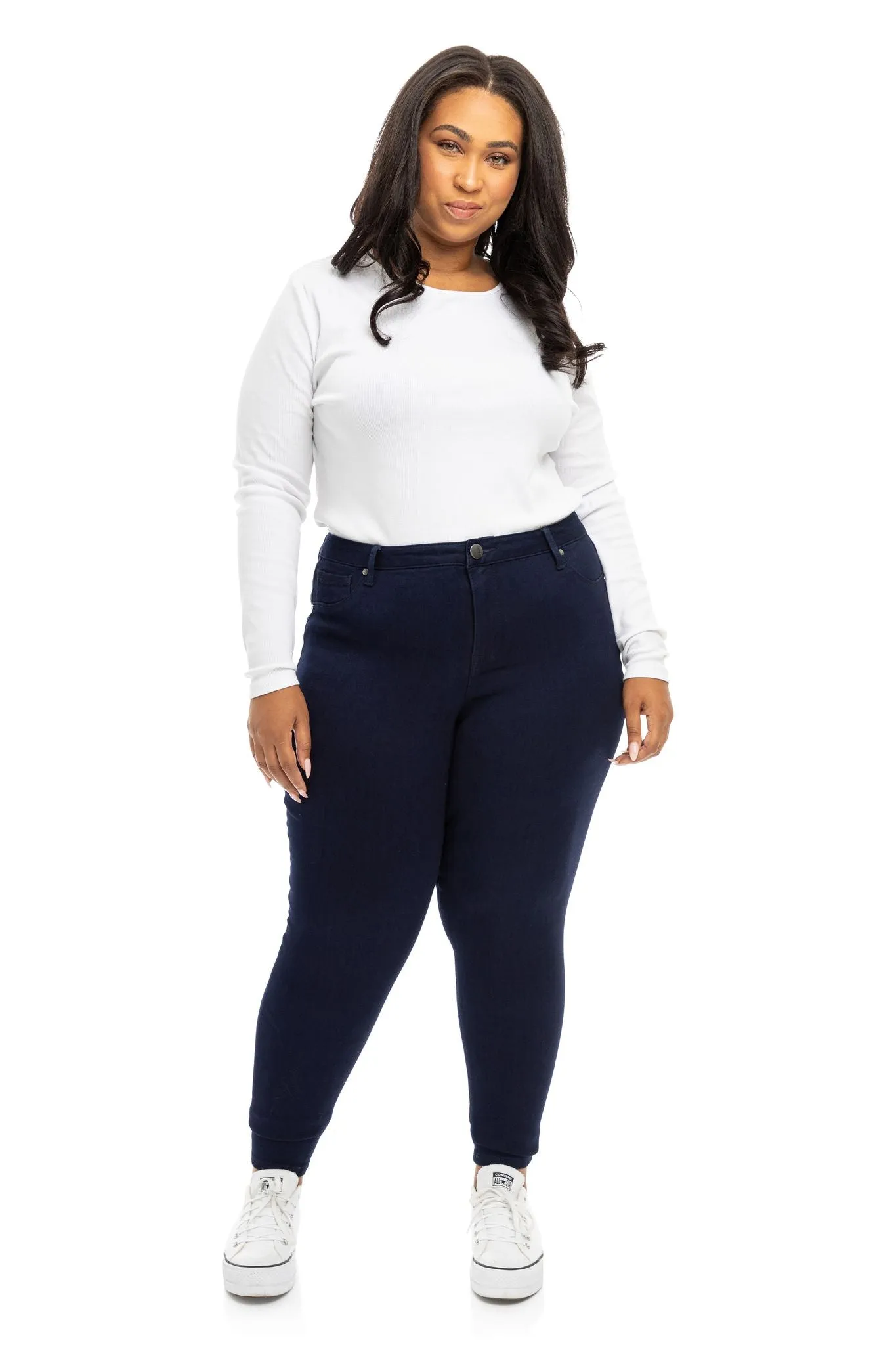 Plus Butter Ankle Skinny in Rinse sold by 1822 Denim