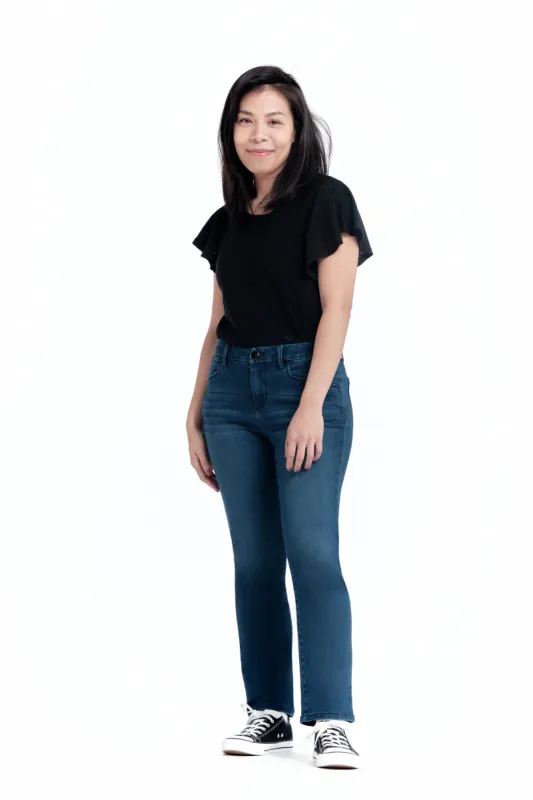 Petite Sheila Better Butter Slim Straight in Lanie sold by 1822 Denim