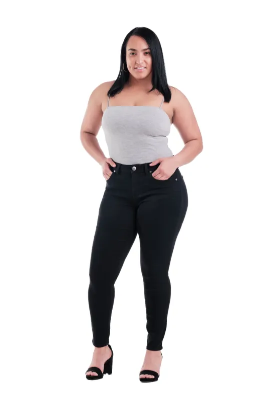 Curvy No Gap Skinny in Black sold by 1822 Denim