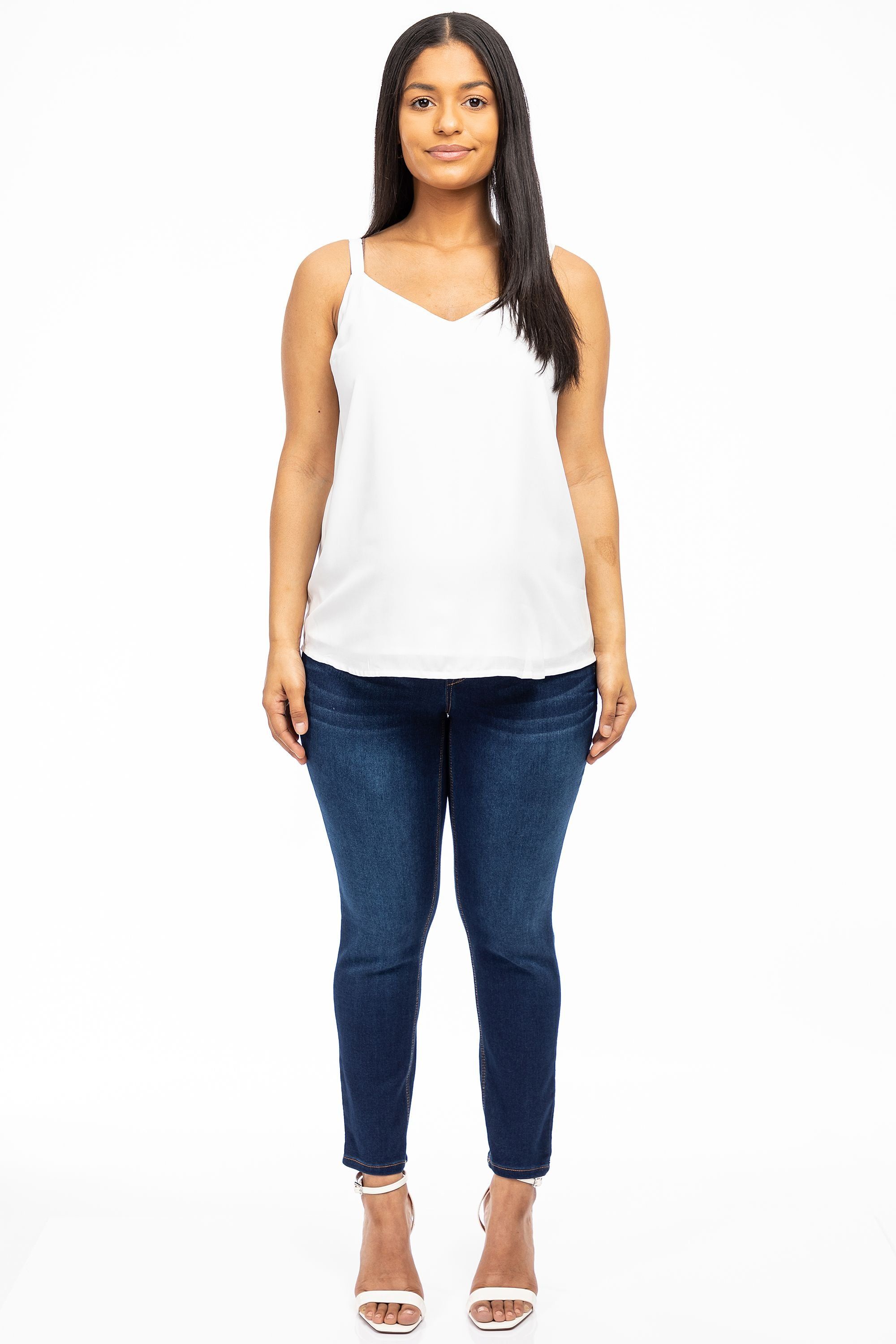 Maternity 26" Butter Ankle Skinny In Wynter Lennox sold by 1822 Denim