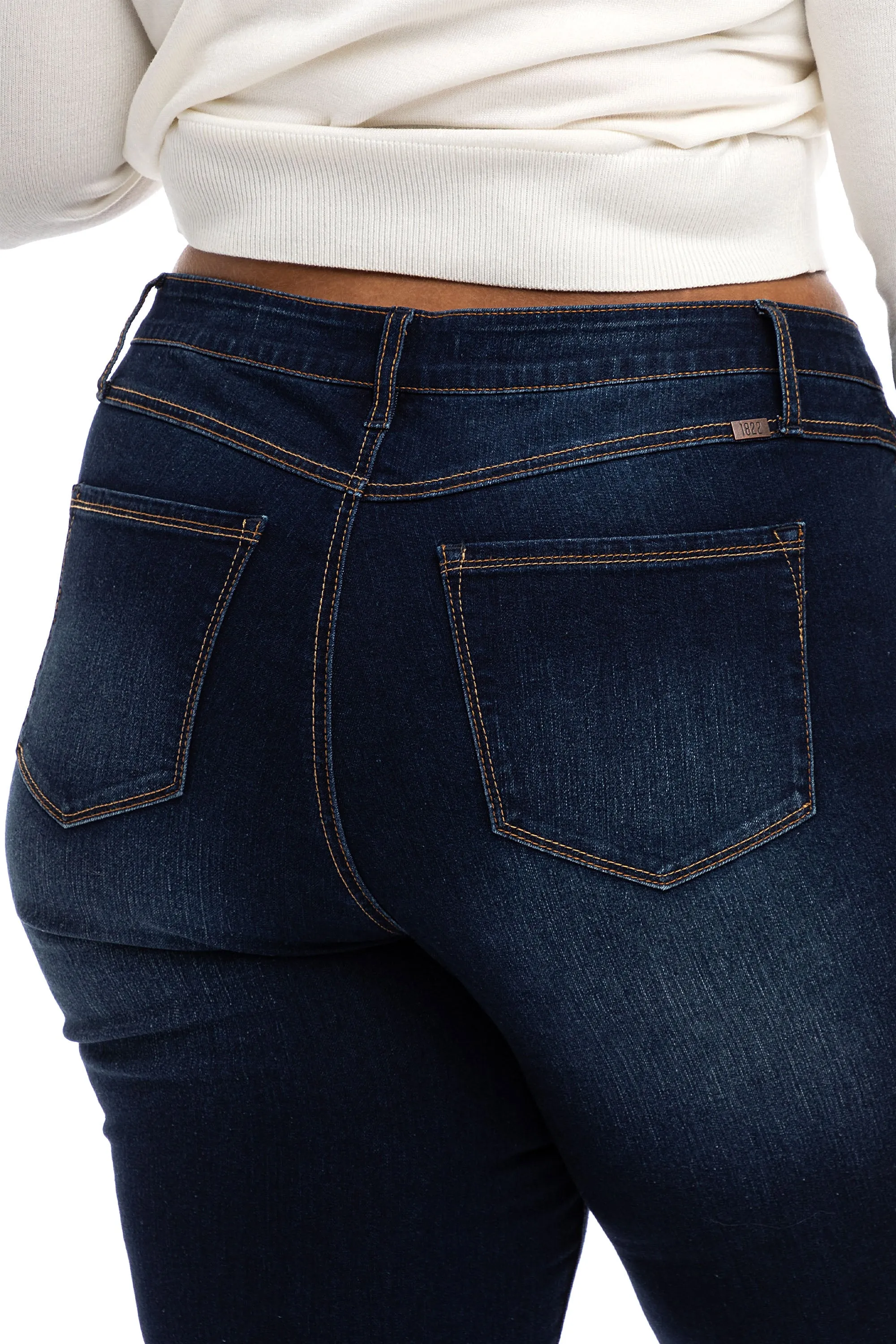 Plus High-Rise Eco Slim Boot In Lennox sold by 1822 Denim product image thumbnail 5