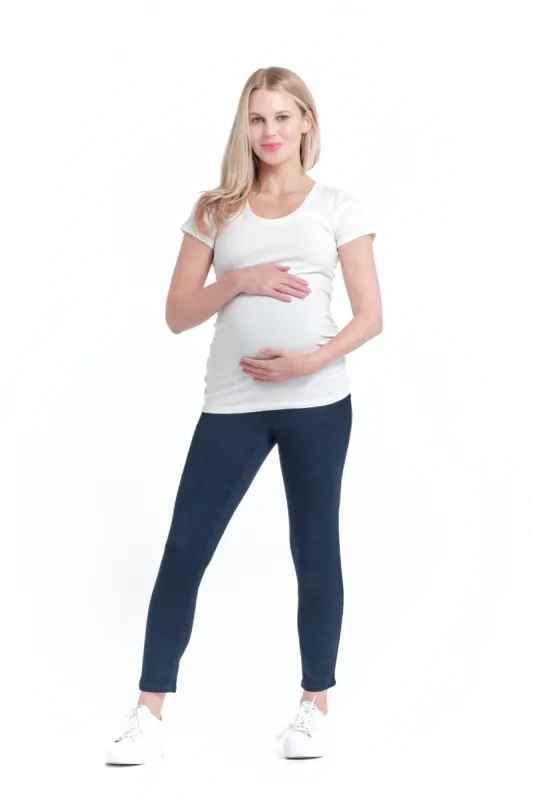 Maternity Butter Skinny w/ Bellyband in Rinse sold by 1822 Denim
