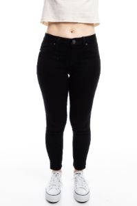 Petite 26" High-Rise Butter Ankle Skinny In Wynter Black sold by 1822 Denim