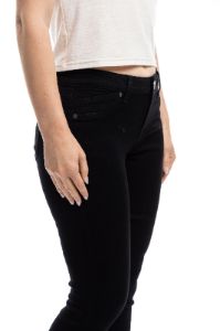 Petite 26" High-Rise Butter Ankle Skinny In Wynter Black sold by 1822 Denim