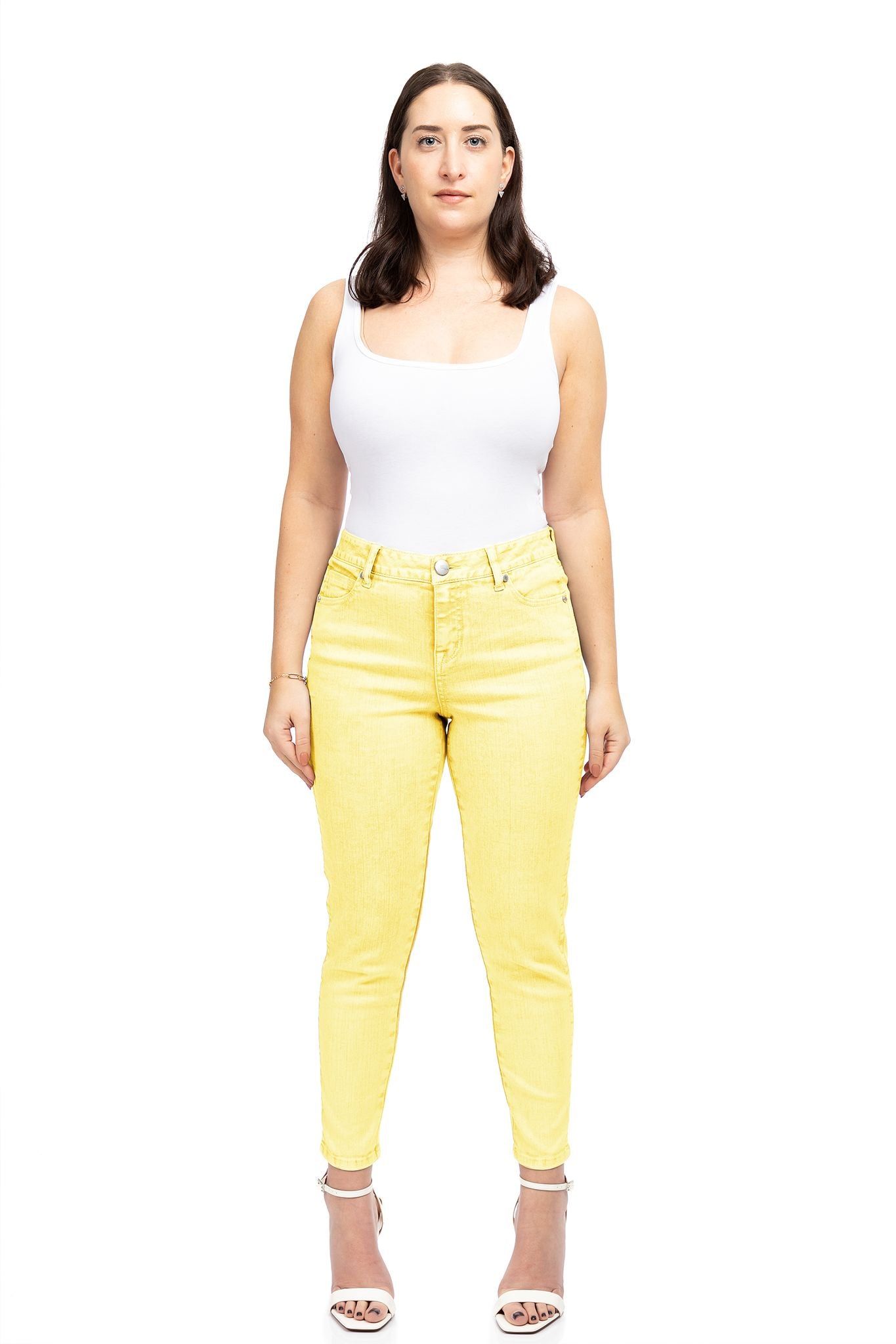 Petite 26" High-Rise Color Denim Ankle Skinny In Jillian sold by 1822 Denim