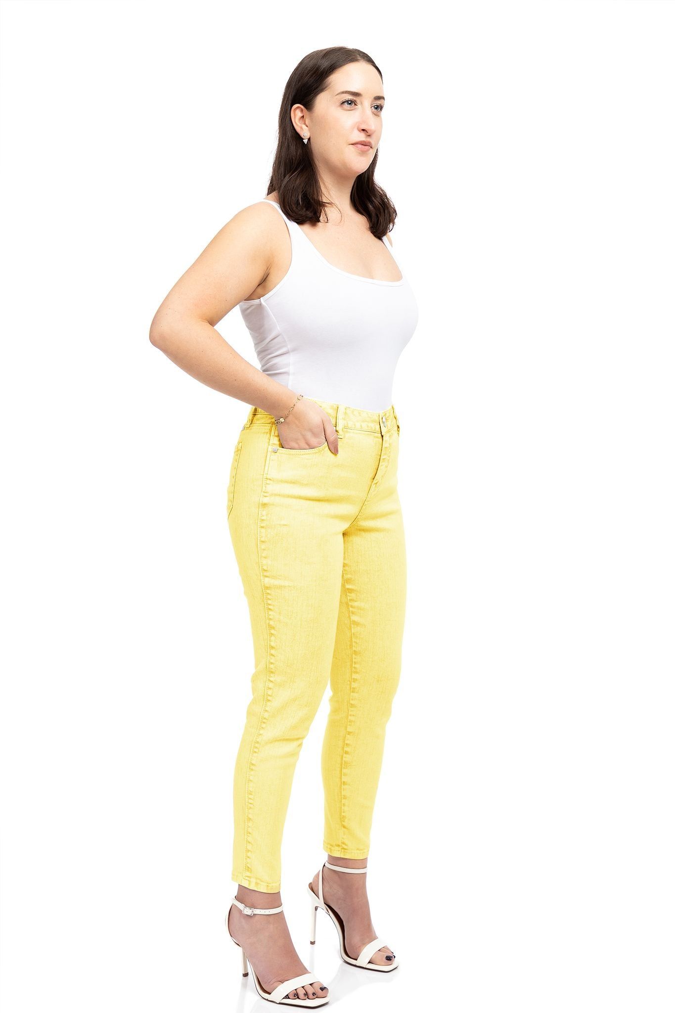 Petite 26" High-Rise Color Denim Ankle Skinny In Jillian sold by 1822 Denim product image thumbnail 2