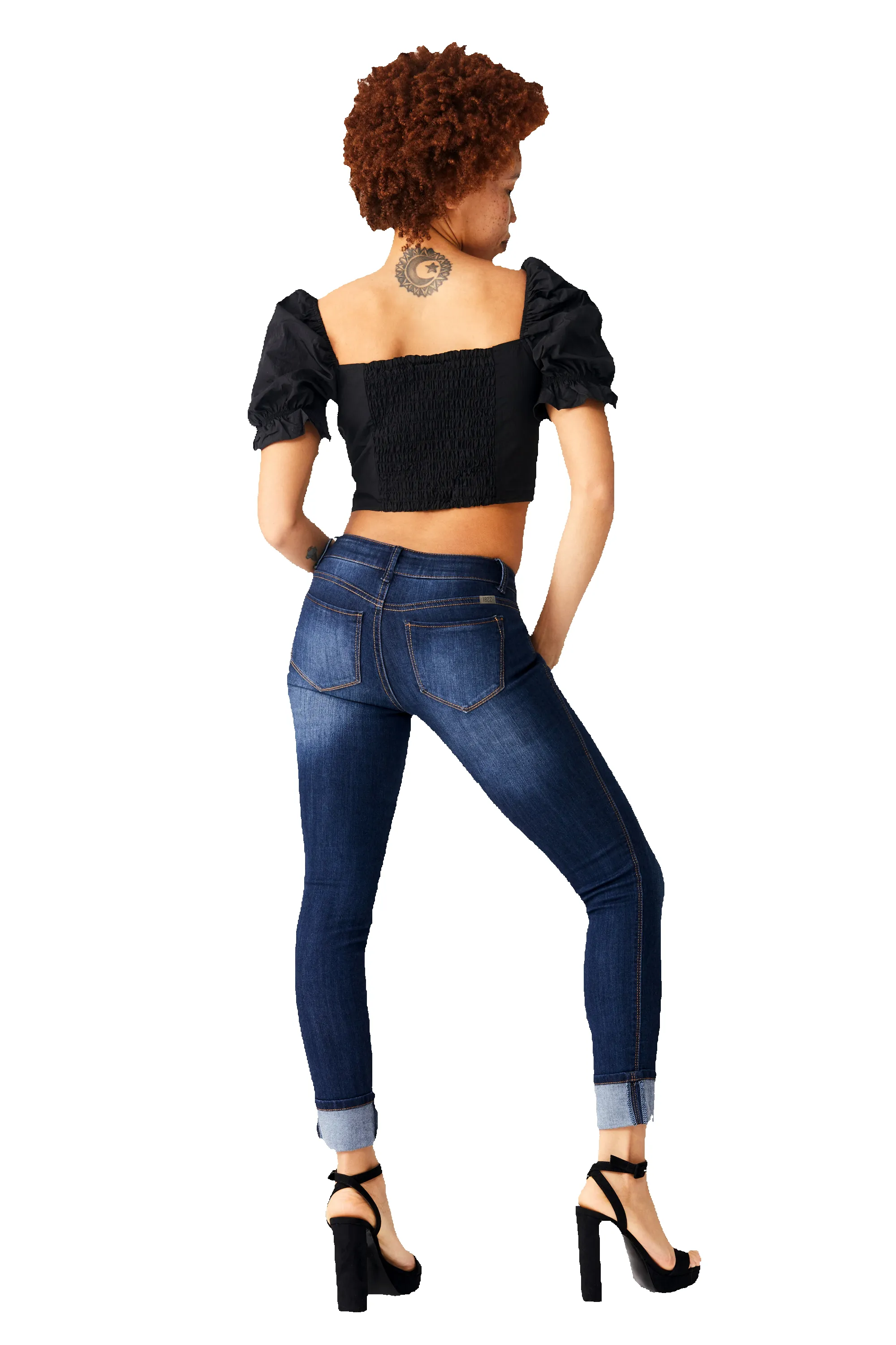 Vintage Berlin Girlfriend Cuff Skinny In Lennox sold by 1822 Denim product image thumbnail 3