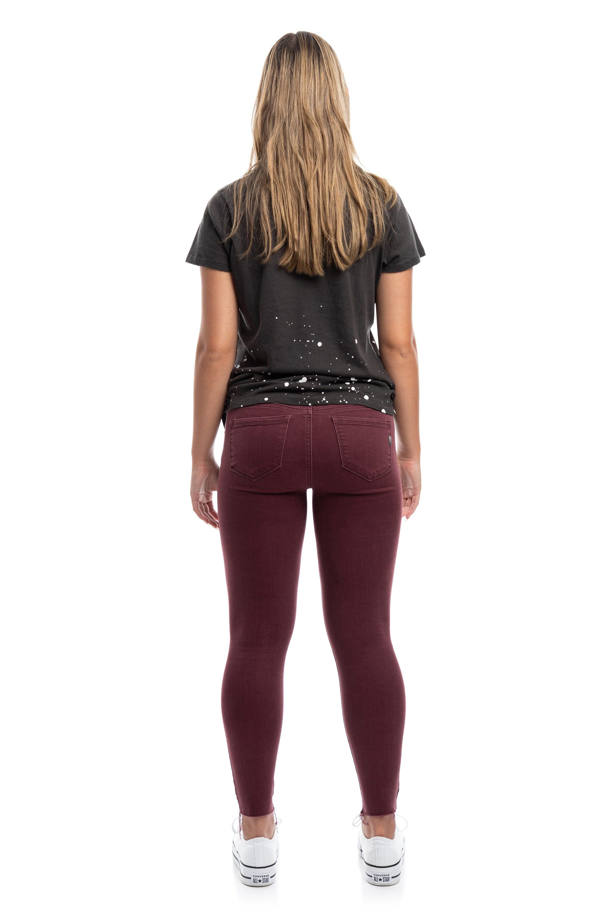 Raw Hem Ankle Skinny in Rumba Red sold by 1822 Denim product image thumbnail 2