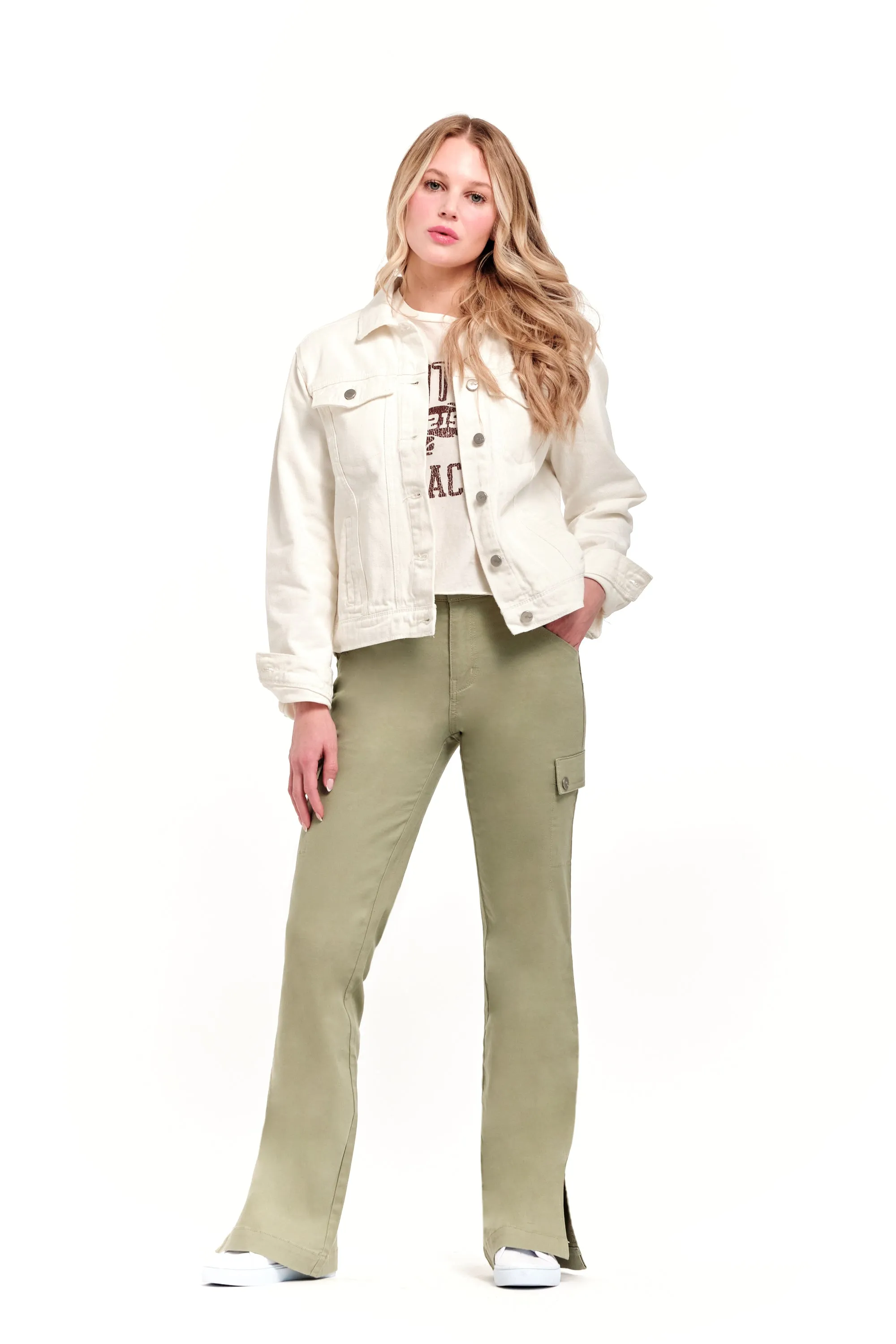 Trucker Denim Jacket In White sold by 1822 Denim product image thumbnail 2